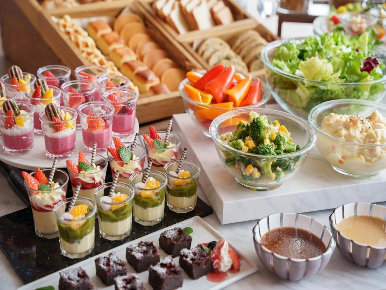 Buffet breakfast in Hotel Vista Osaka Namba