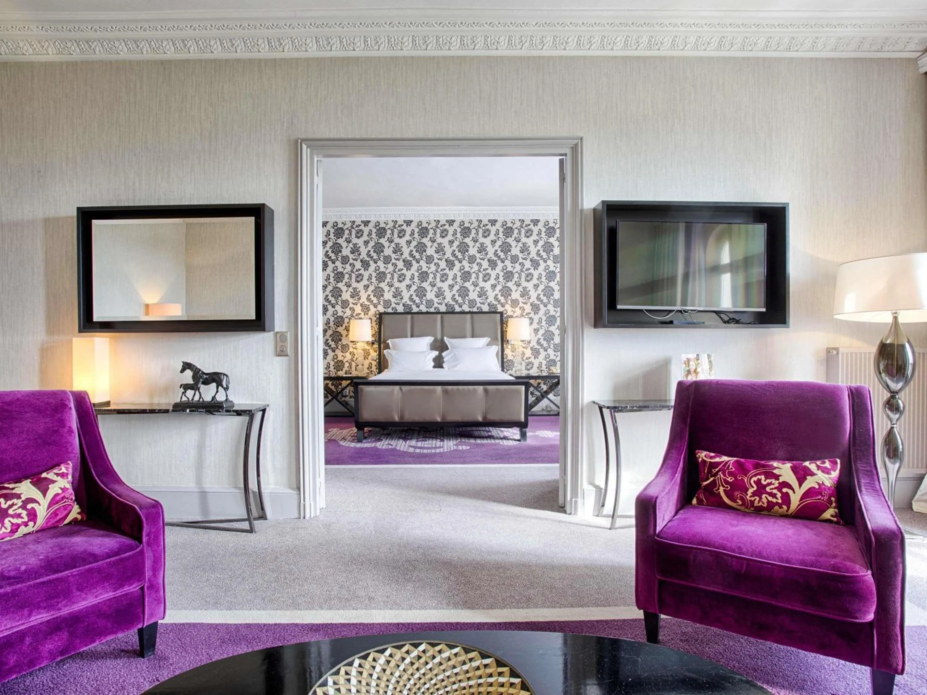 Bedroom, Bed in Le Grand Hotel de Cabourg - MGallery Collection