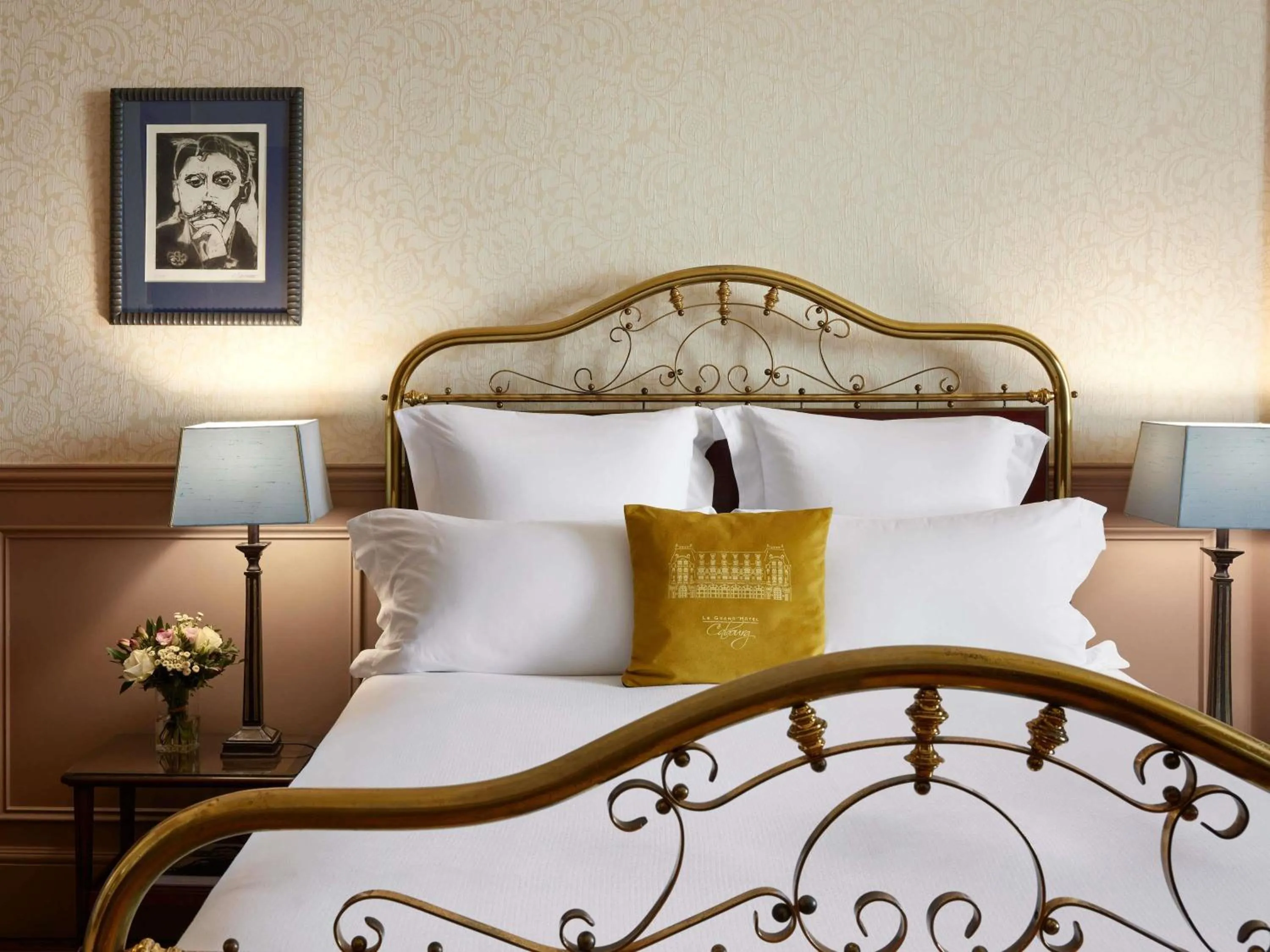 Bedroom, Bed in Le Grand Hotel de Cabourg - MGallery Collection