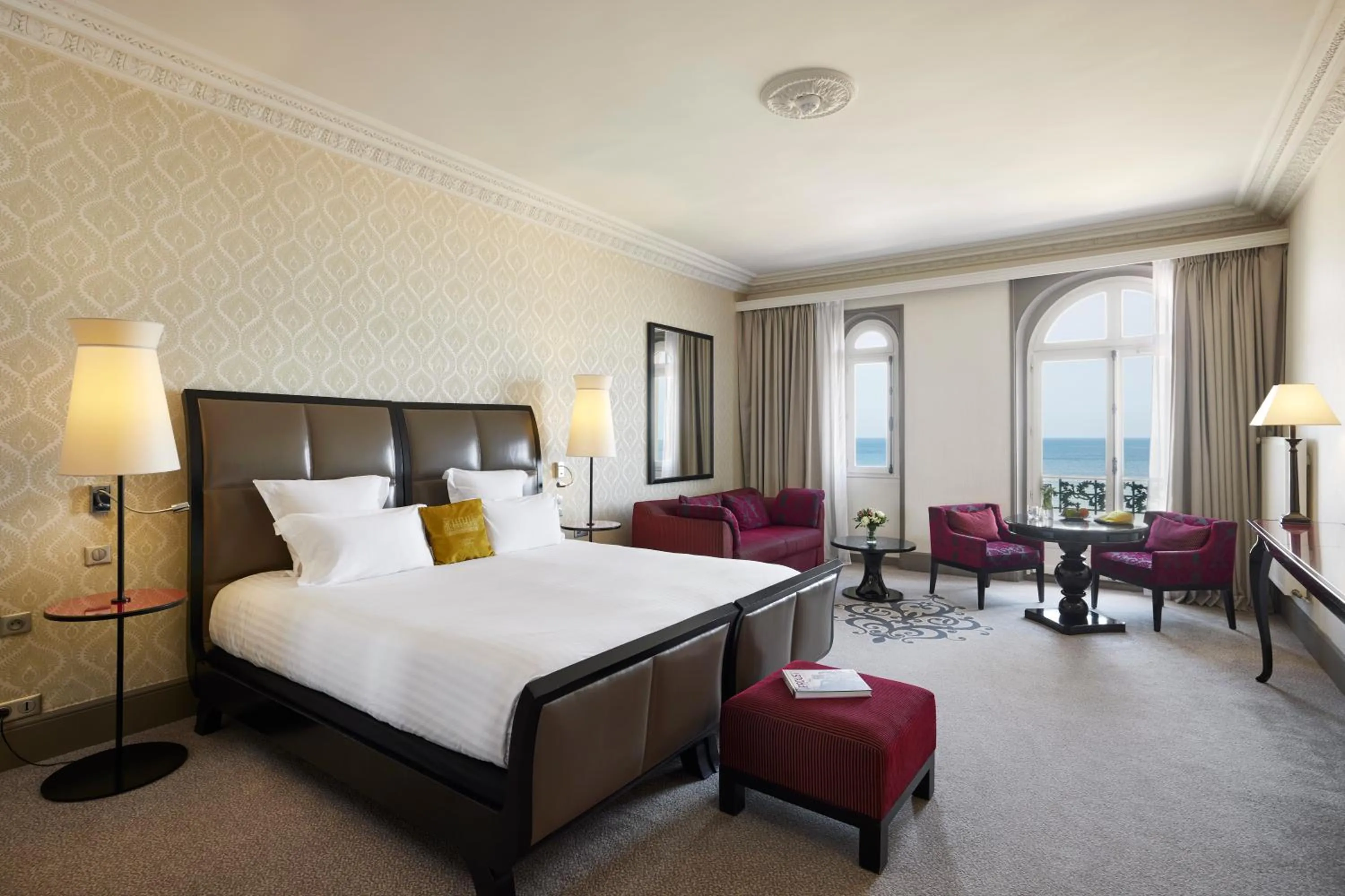 View (from property/room), Bed in Le Grand Hotel de Cabourg - MGallery Collection