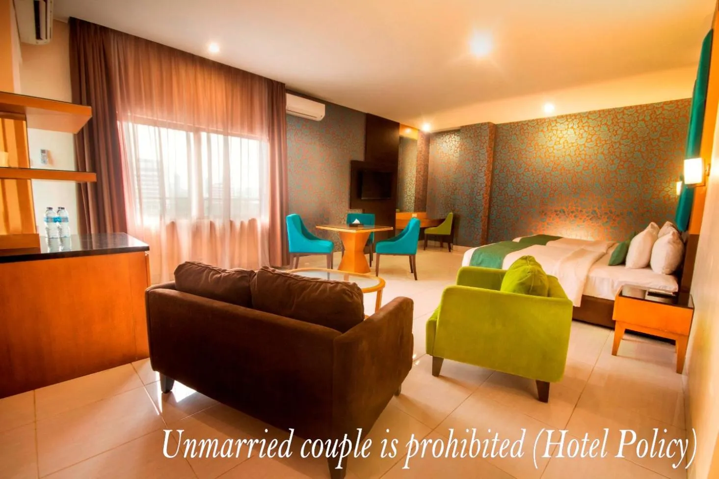 Living room in Hotel Gren Alia Jakarta