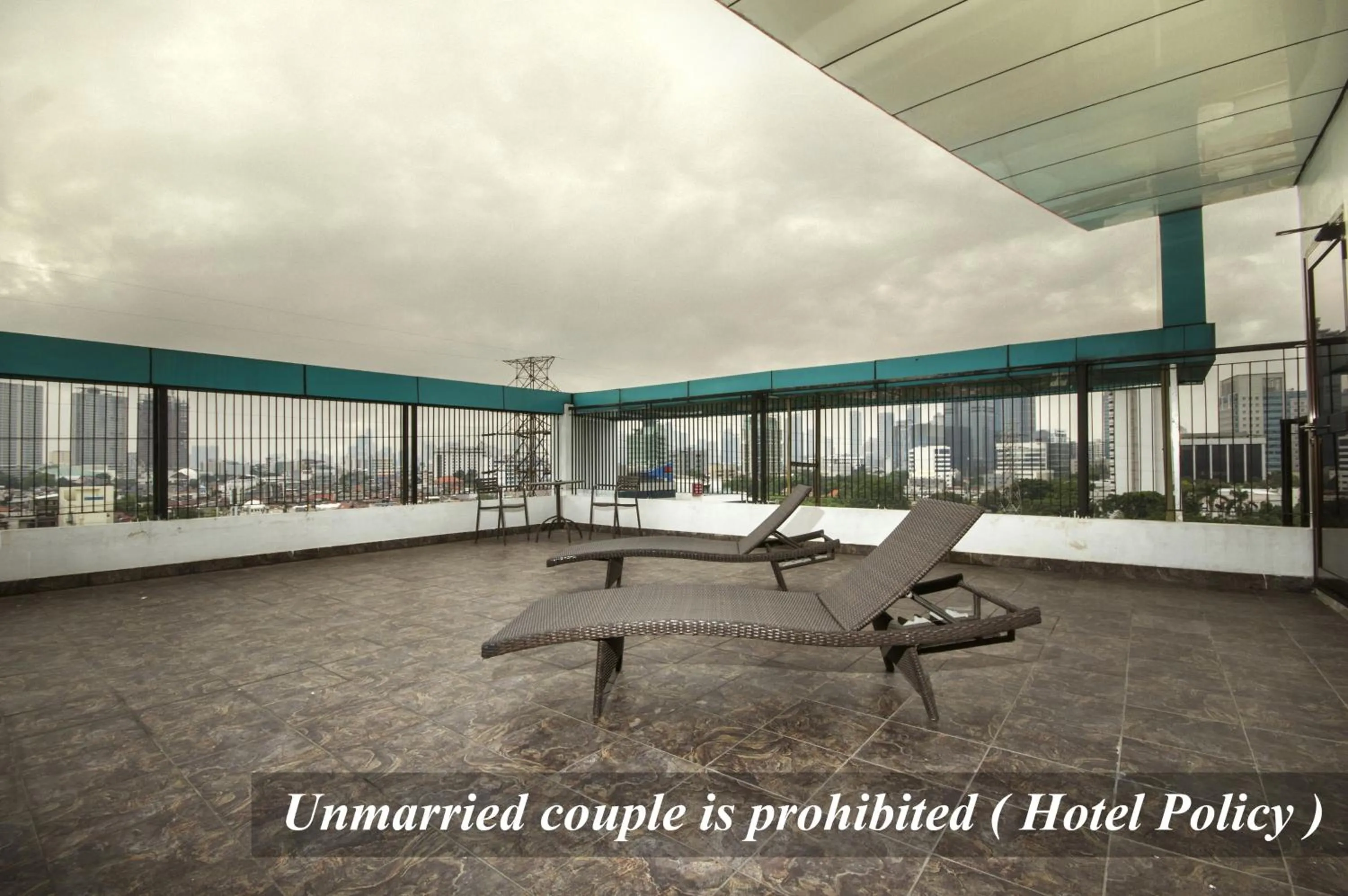 Balcony/Terrace in Hotel Gren Alia Jakarta