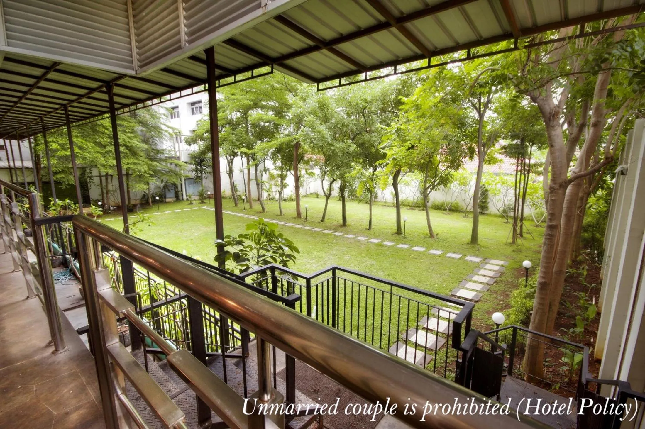 Garden view in Hotel Gren Alia Jakarta