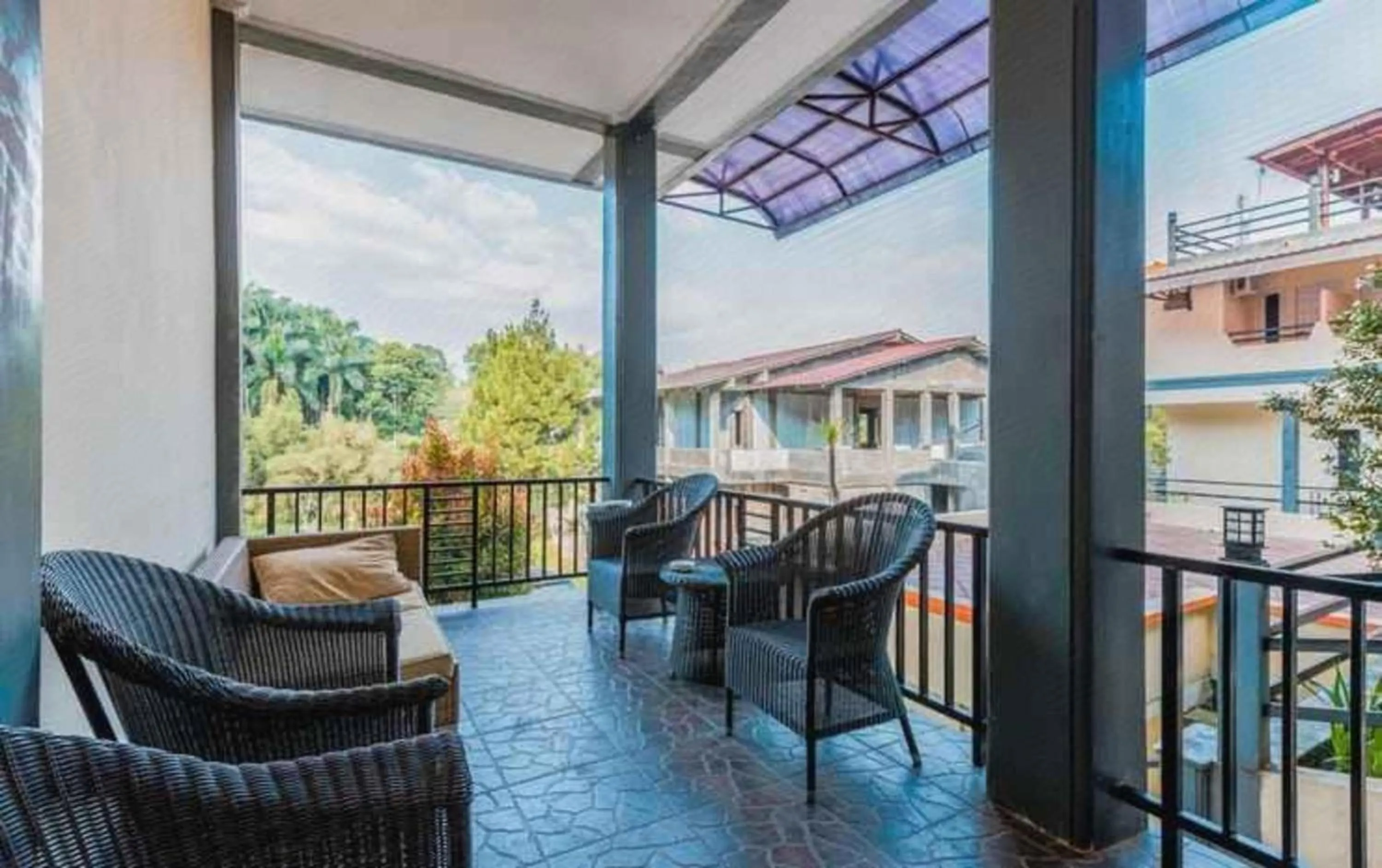 Balcony/Terrace in Hotel O Bogor Puncak Near Padang Golf Bukit Pelangi Formerly Gunung Geulis Village