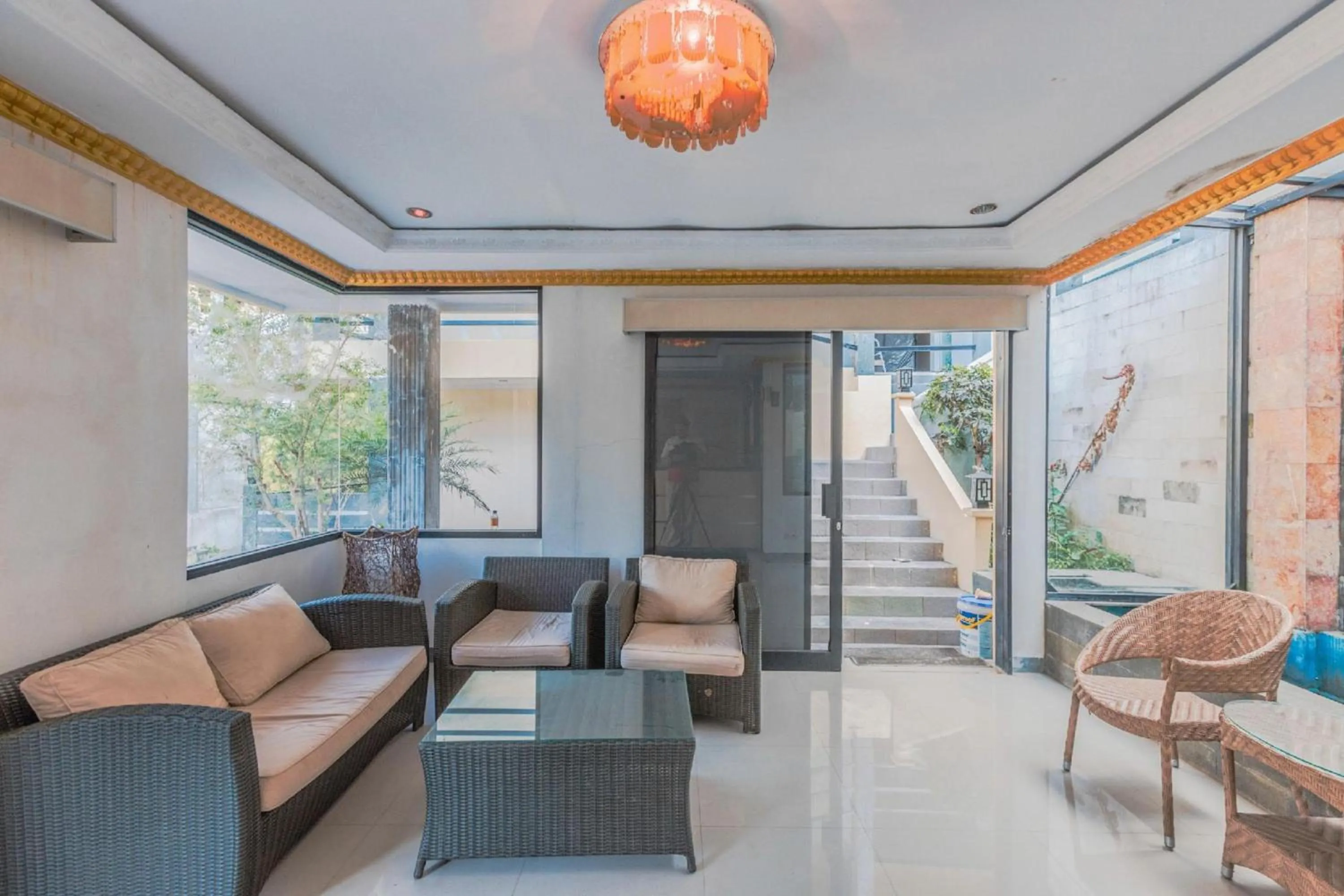 Balcony/Terrace in Hotel O Bogor Puncak Near Padang Golf Bukit Pelangi Formerly Gunung Geulis Village