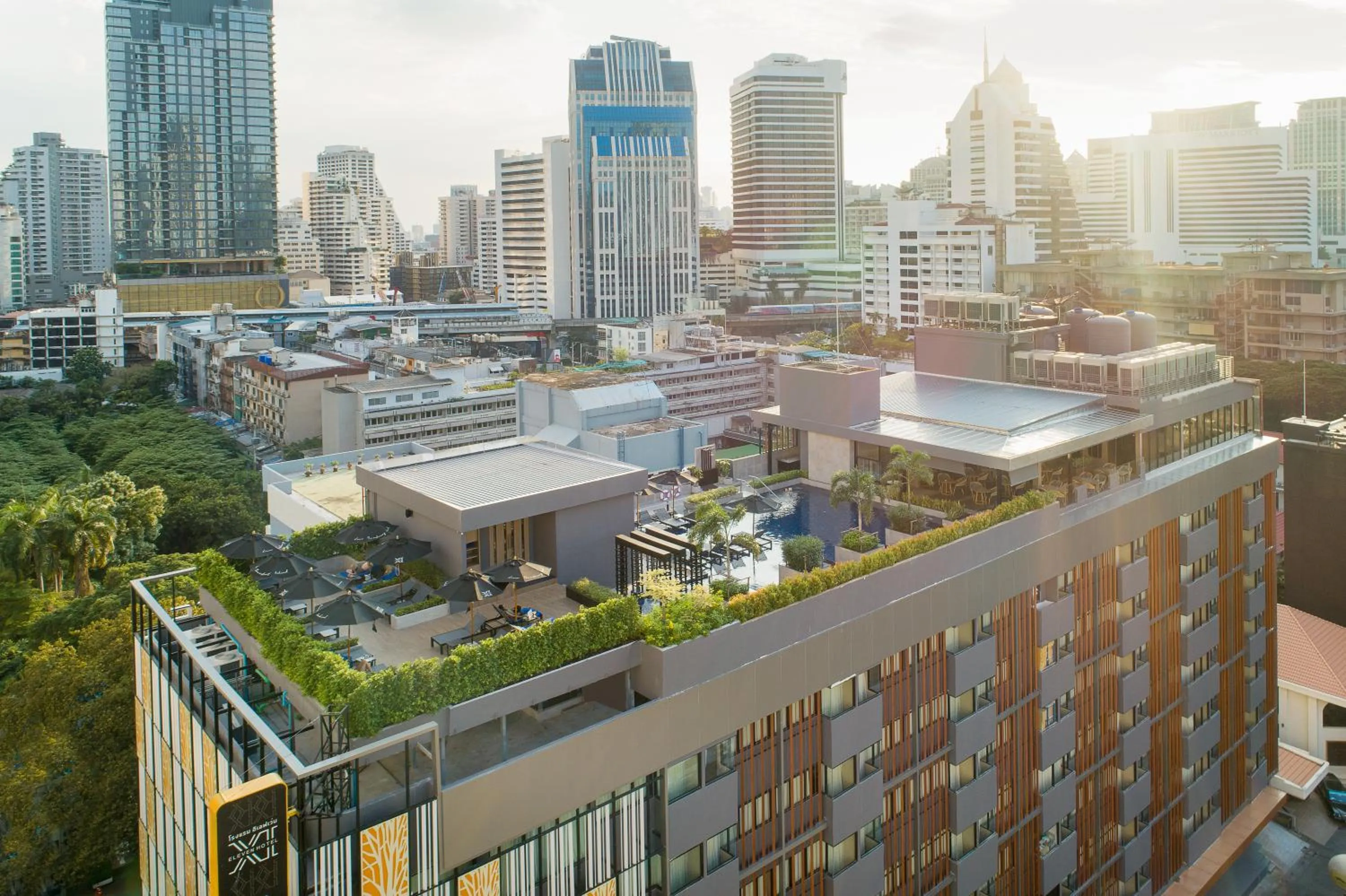 Property building in Eleven Hotel Bangkok Sukhumvit 11