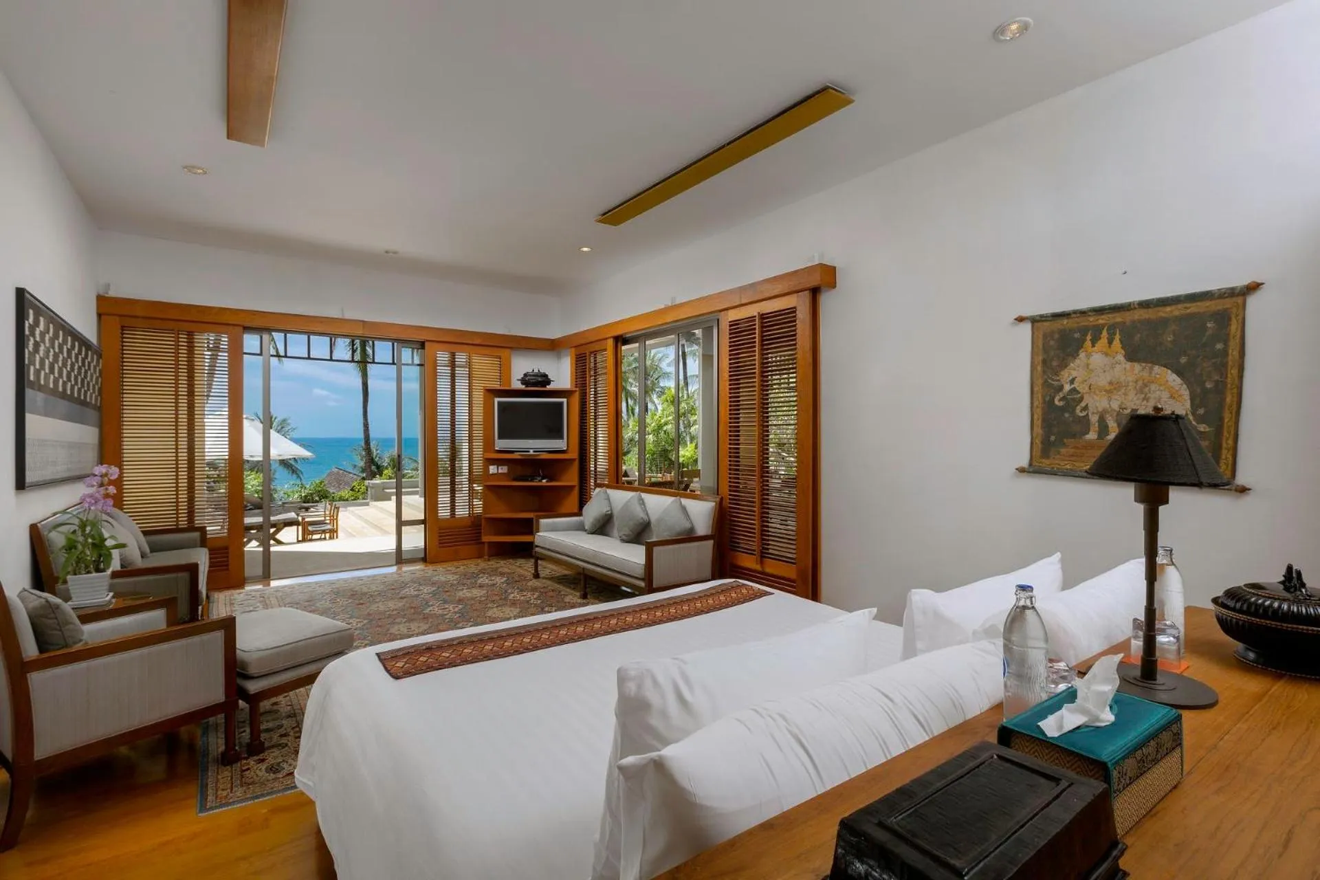 Bed in Villa Praison