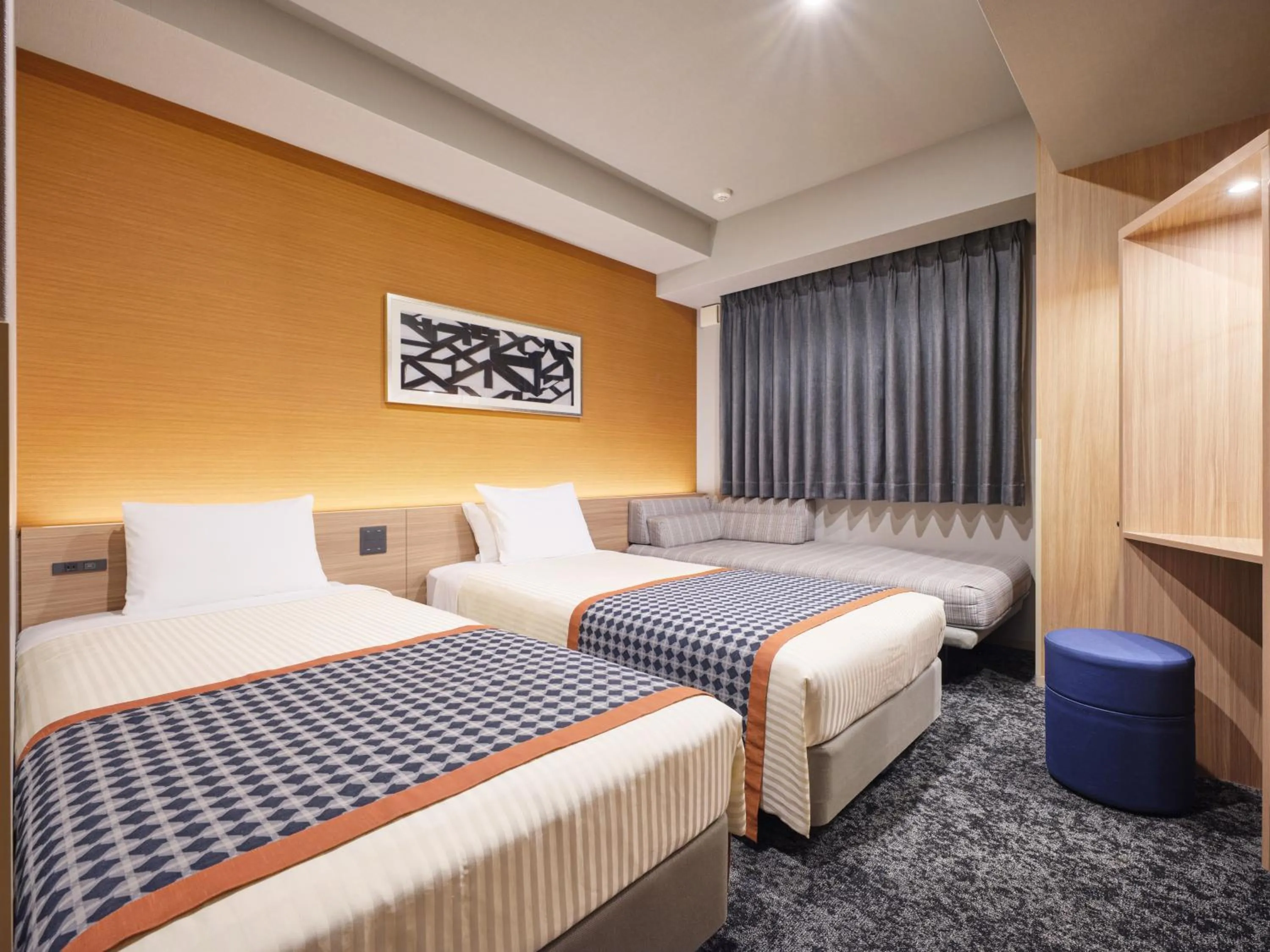 Bed in hotel MONday Asakusa