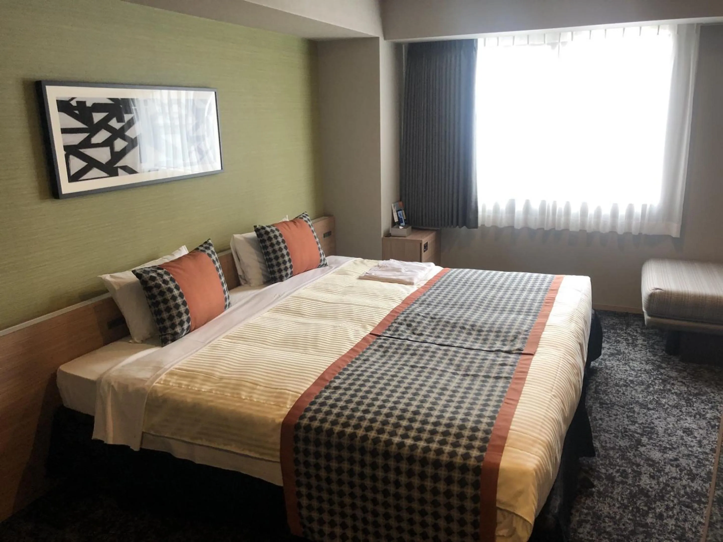 Bed in hotel MONday Asakusa