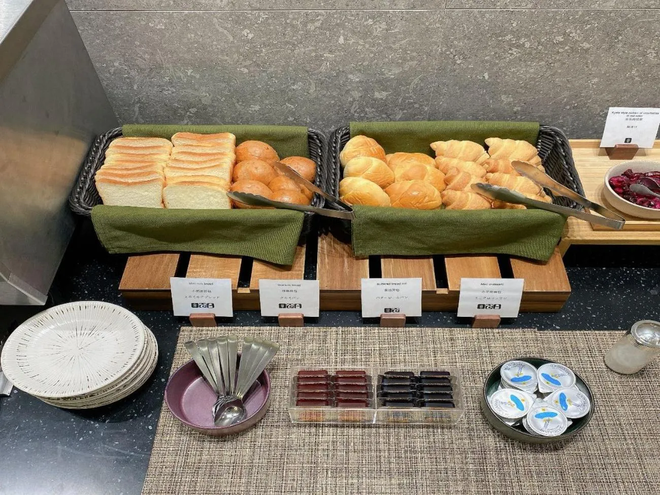 Buffet breakfast in hotel MONday Asakusa