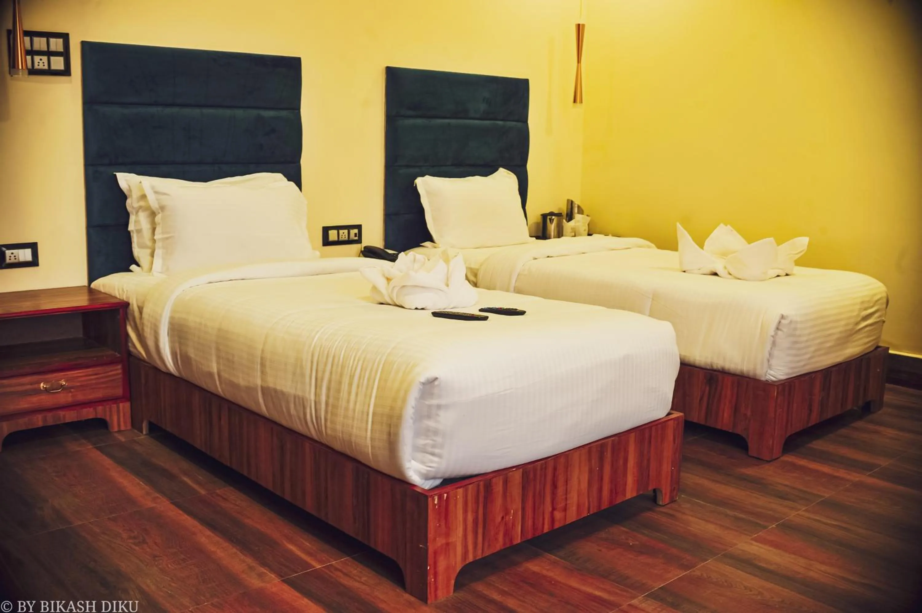 Bed in Golden Kuensel Resort & Spa