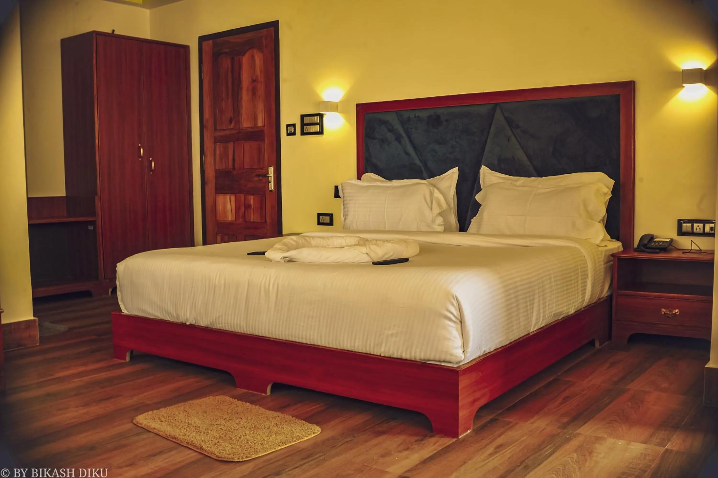 Bed in Golden Kuensel Resort & Spa