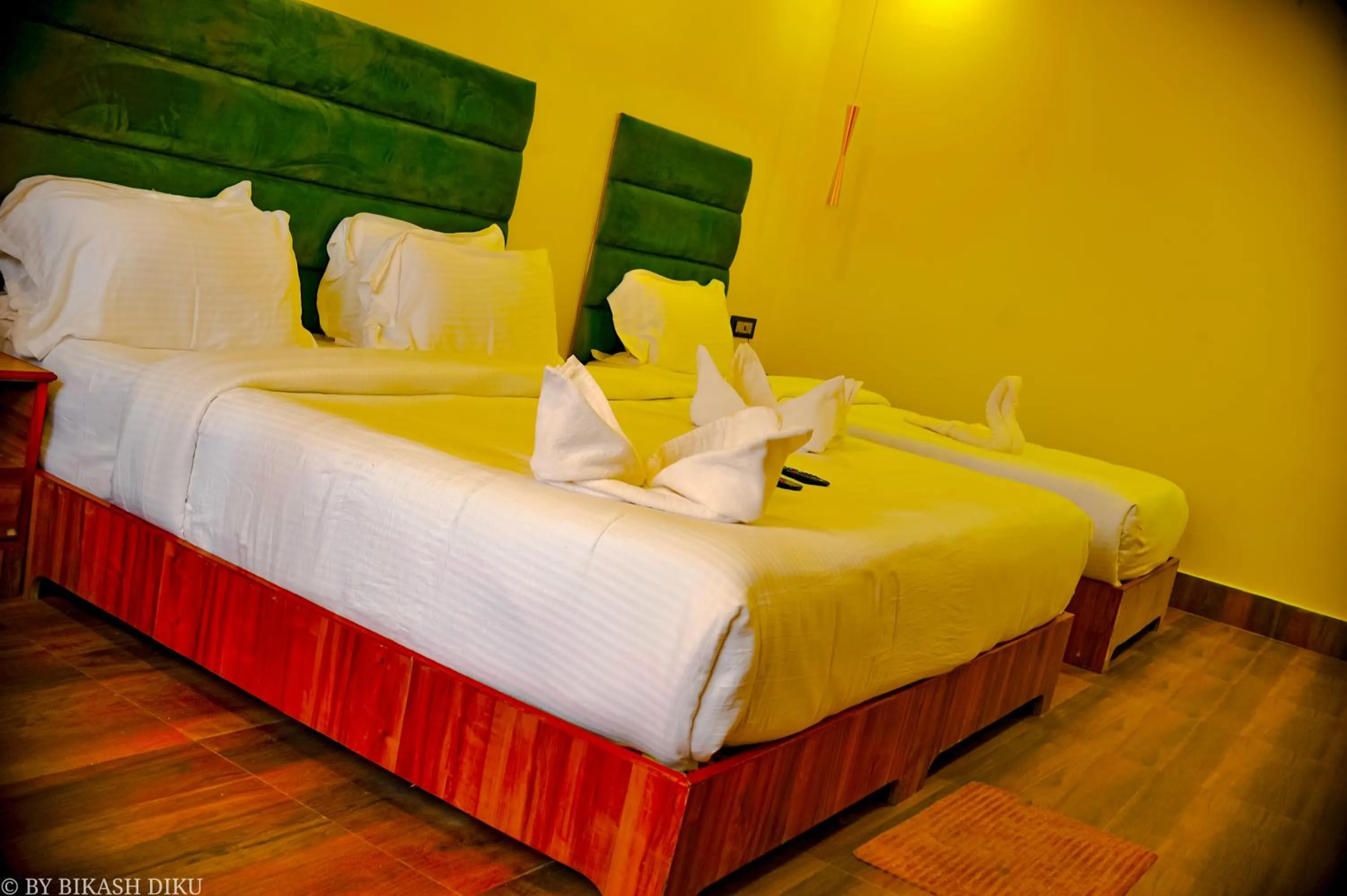 Bed in Golden Kuensel Resort & Spa