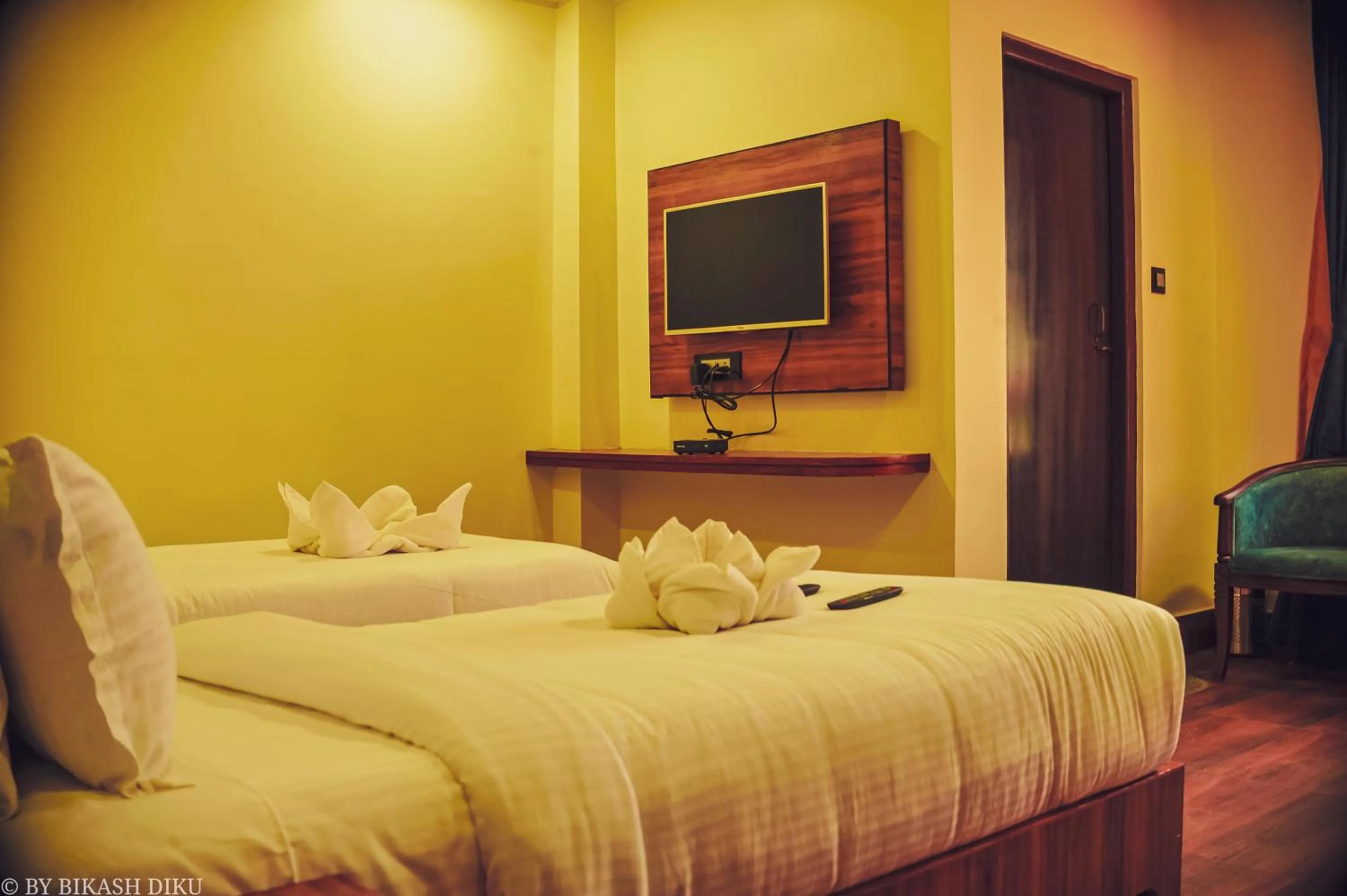 Bed in Golden Kuensel Resort & Spa