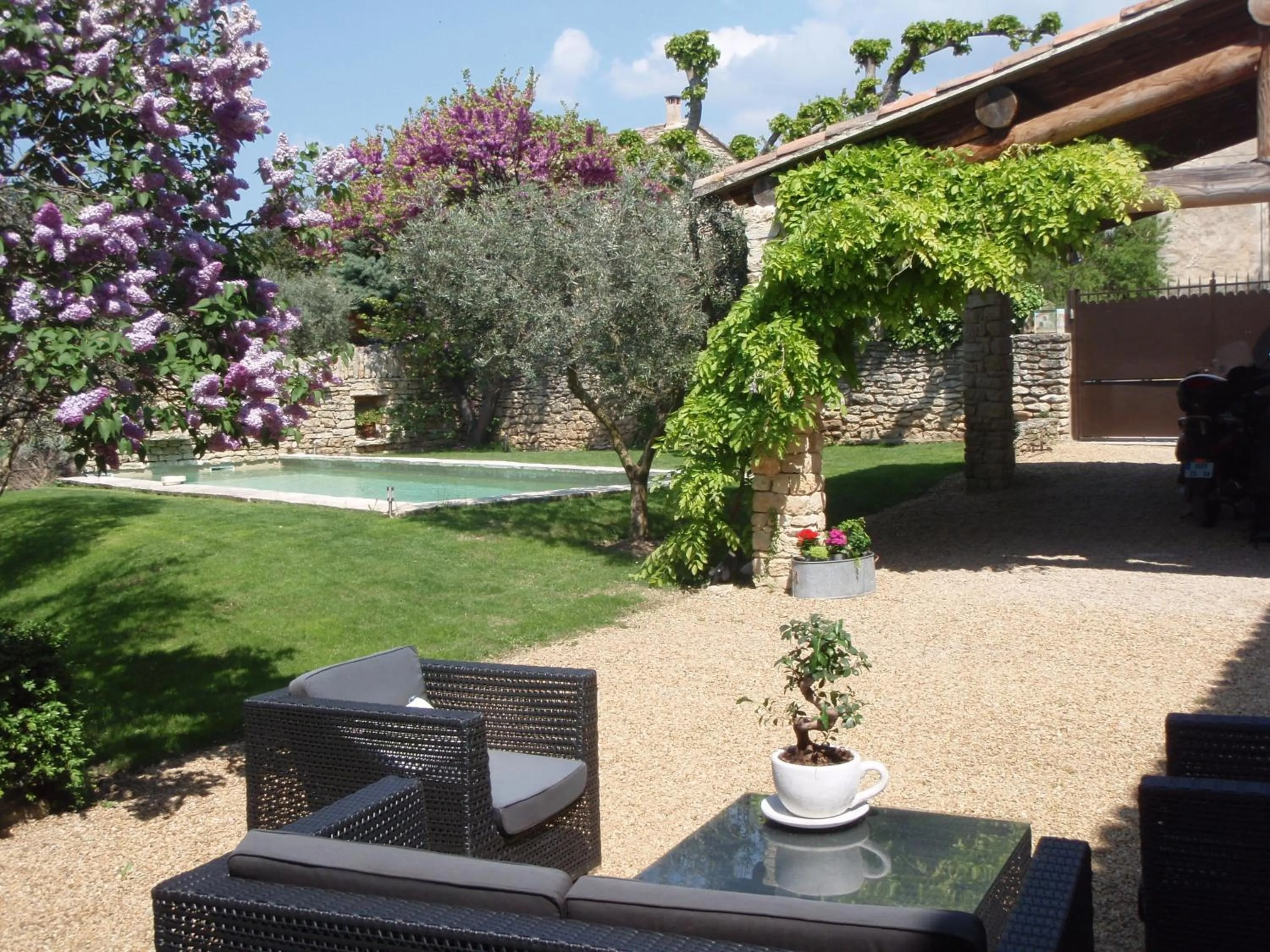 Garden in Le Moulin des Sources