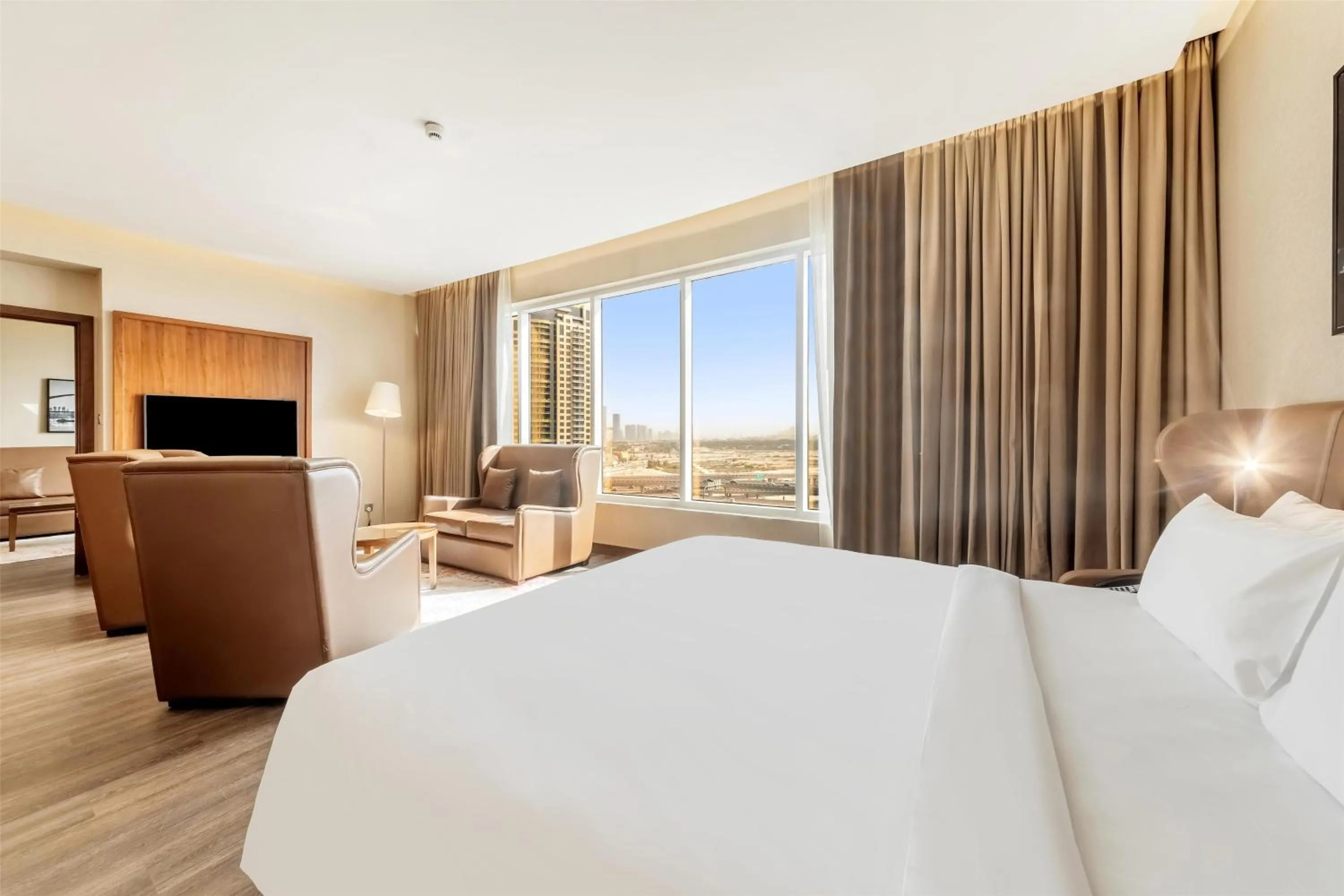 Photo of the whole room, Bed in Radisson Blu Hotel, Dubai Canal View