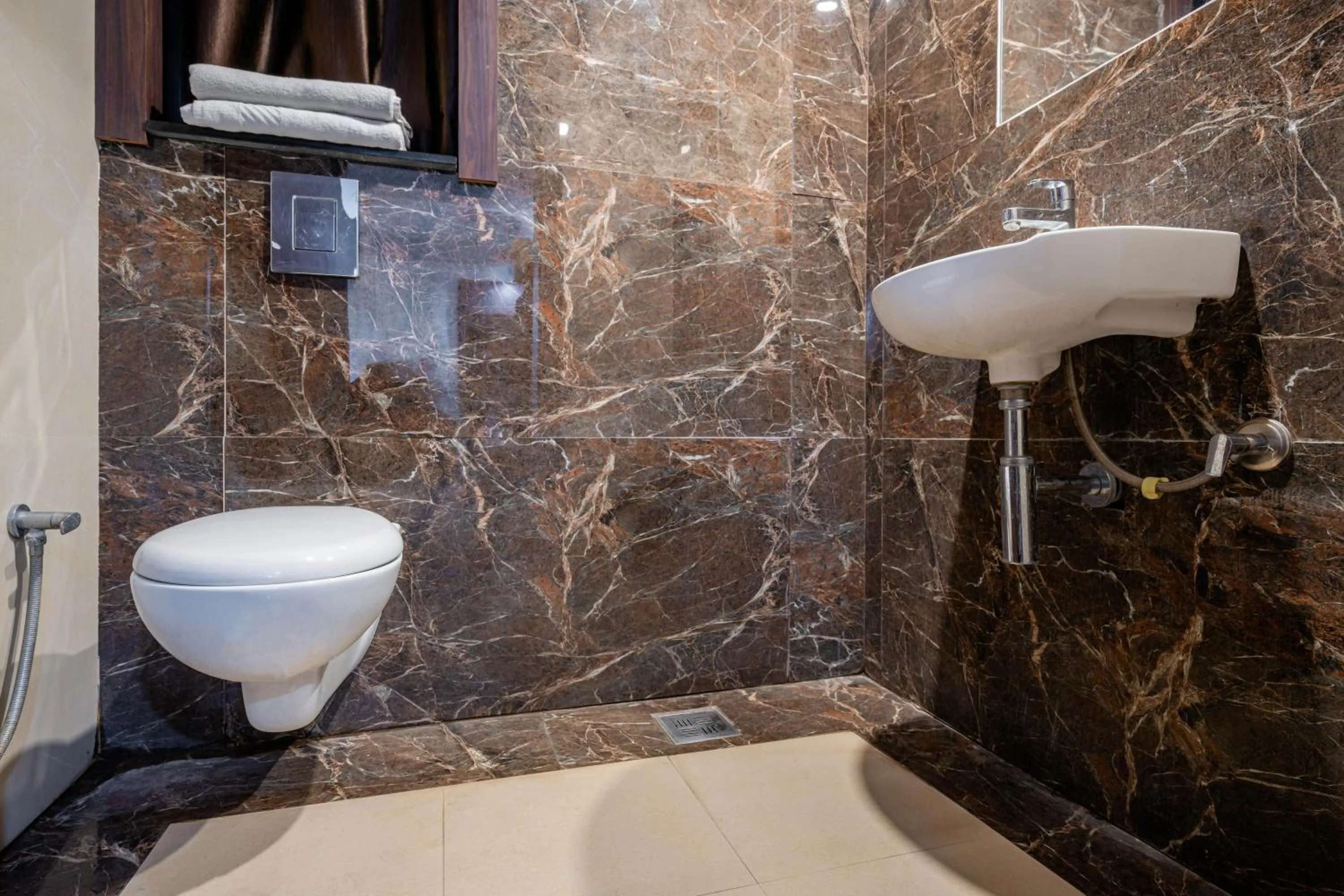 Bathroom in Treebo Silver Apartment