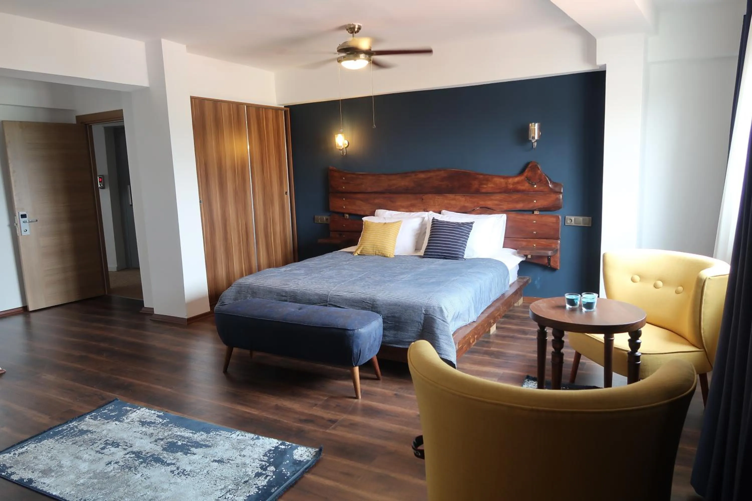 Bed in Fuego Design Suites