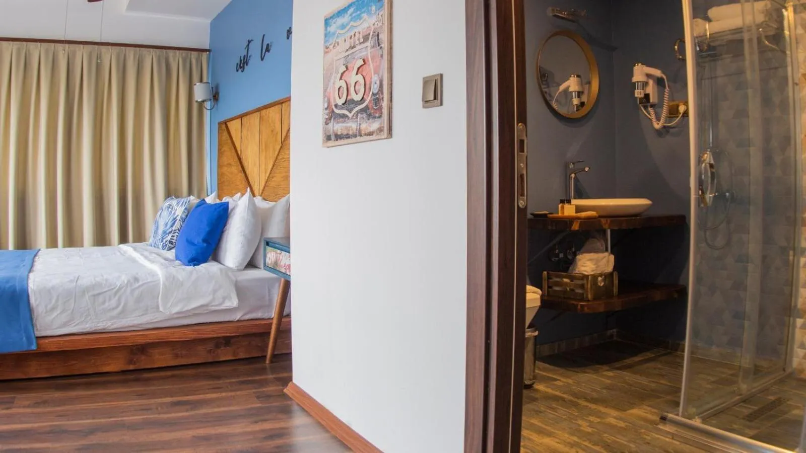 Bed in Fuego Design Suites