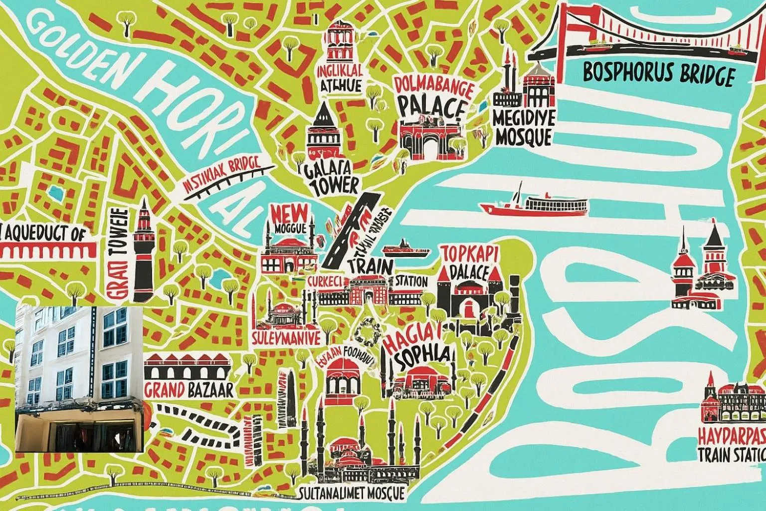 Location in Mayer Hotel Istanbul