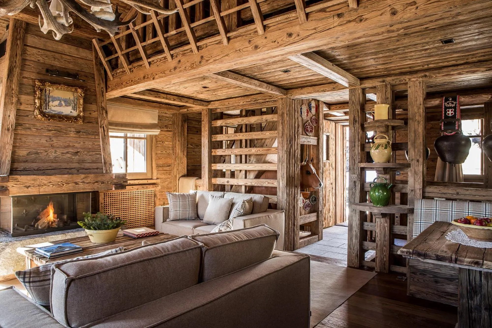 Living room in Le Refuge de la Traye