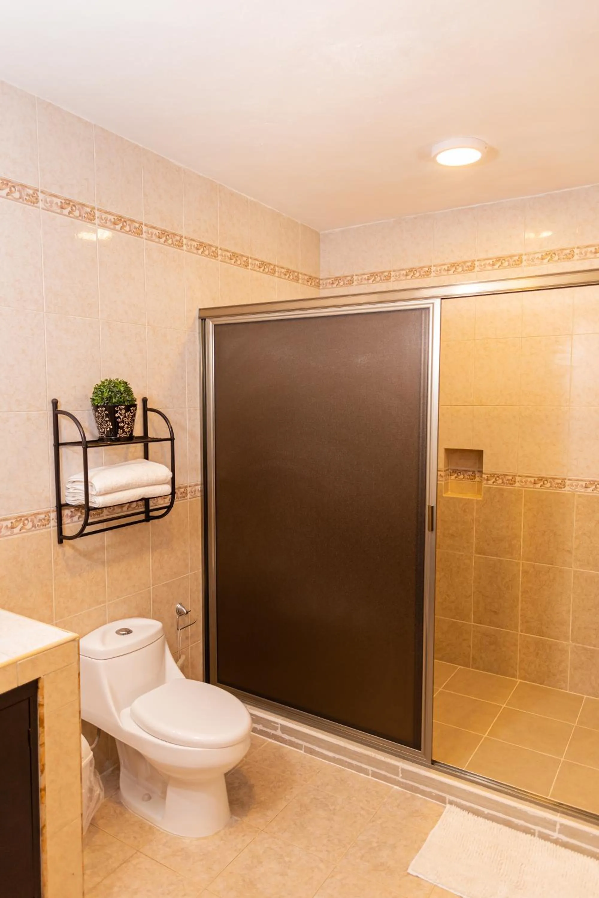 Shower in Santa Fe Studios And Suites