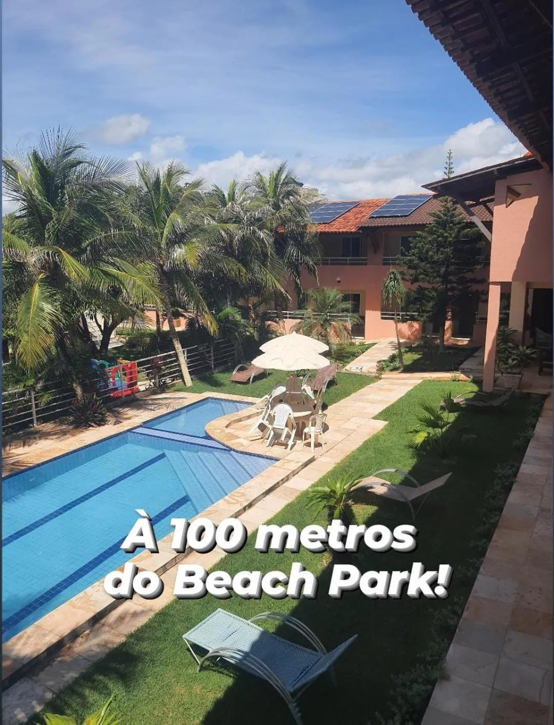 Swimming pool in Pousada Porto das Dunas