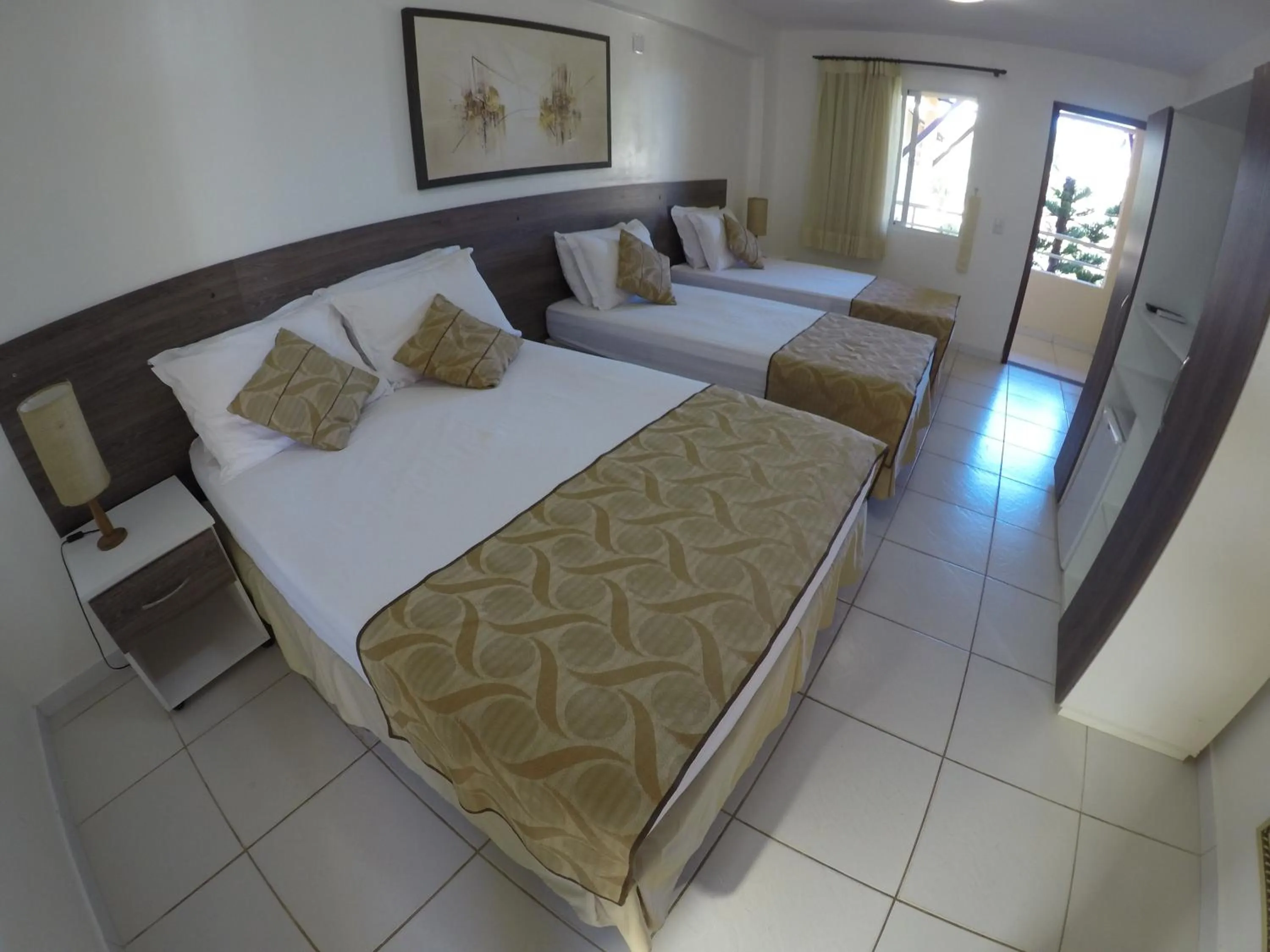 Bed in Pousada Porto das Dunas