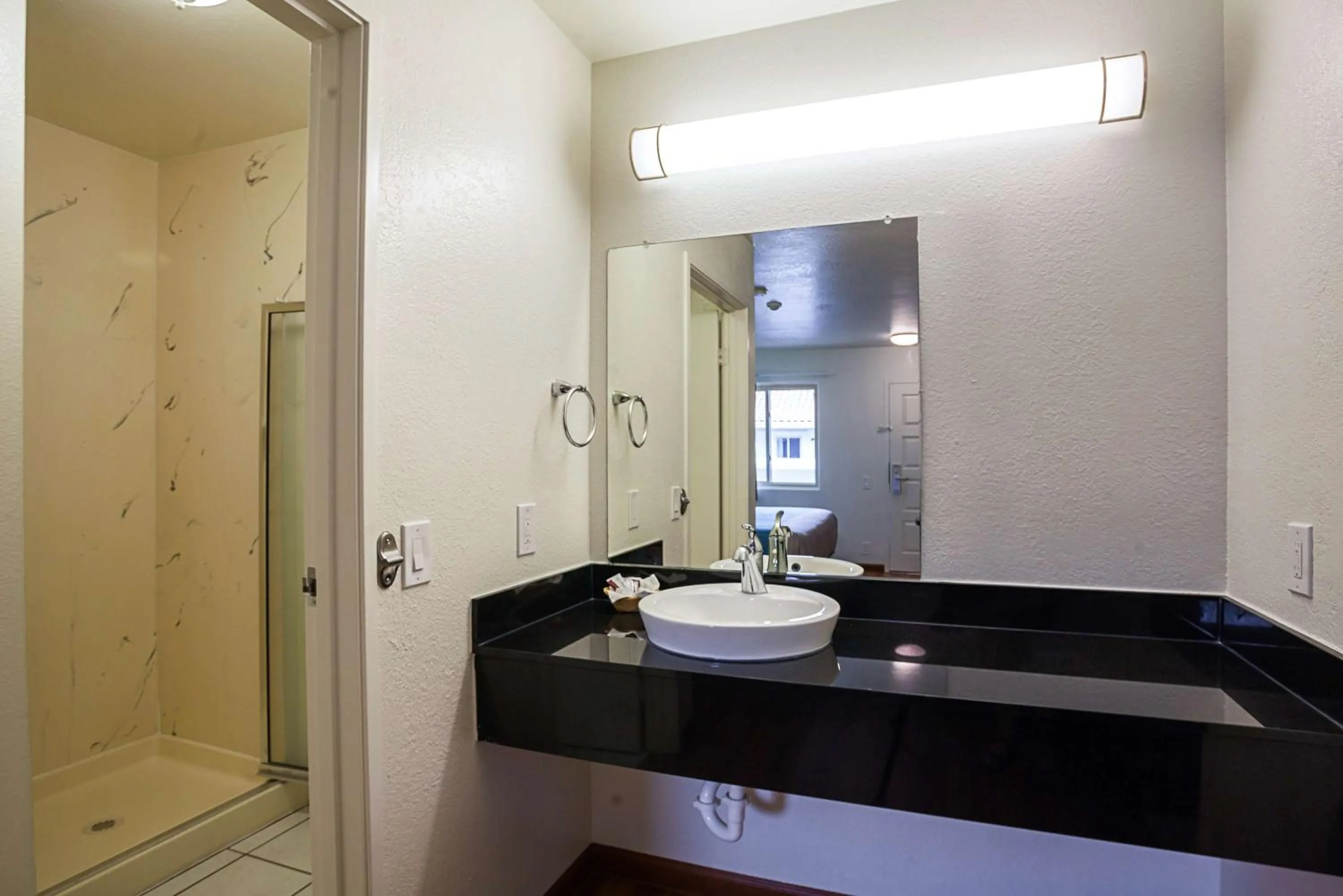Shower in Motel 6-Ventura, CA - Downtown