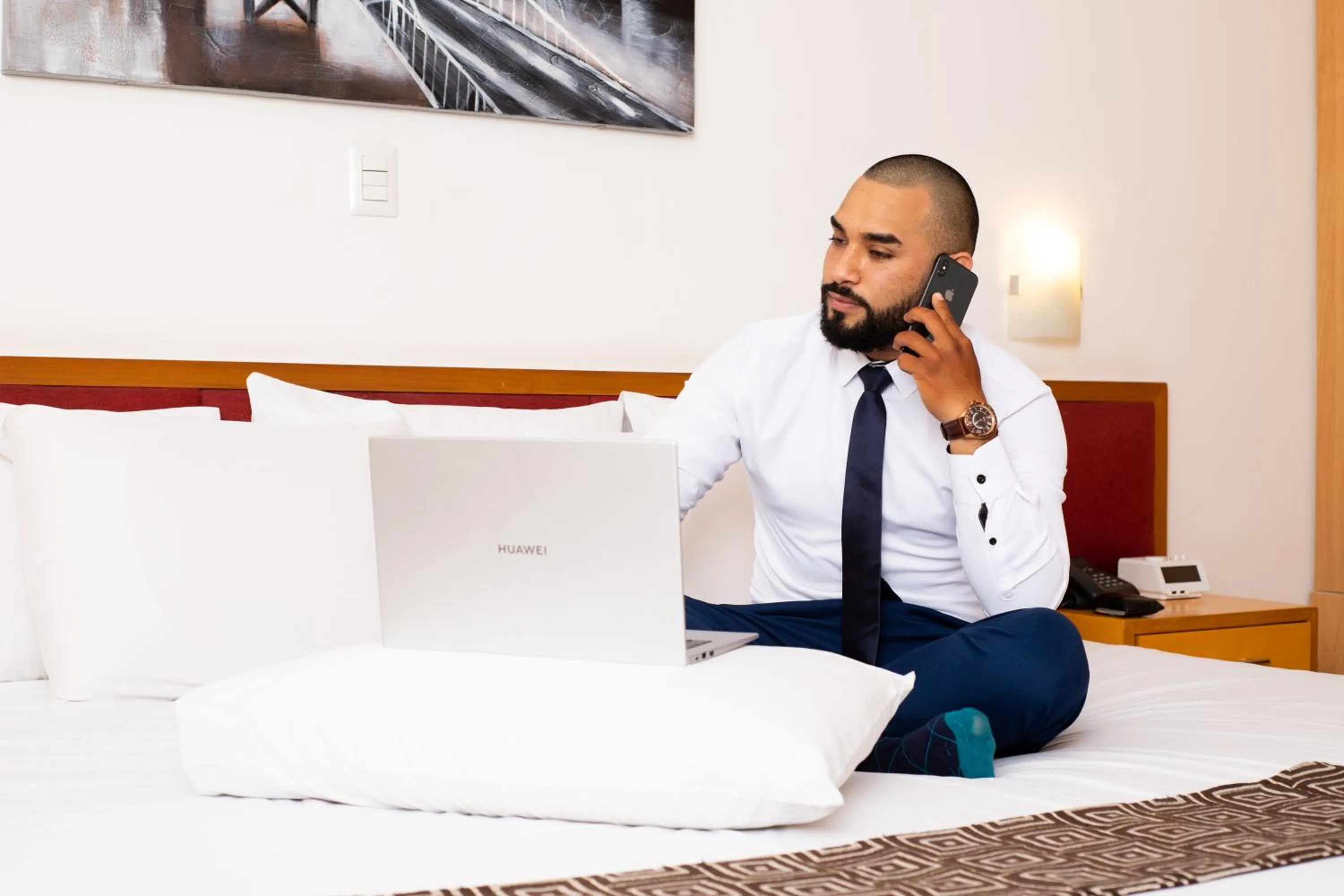 People, Bed in WinMeier Hotel y Casino