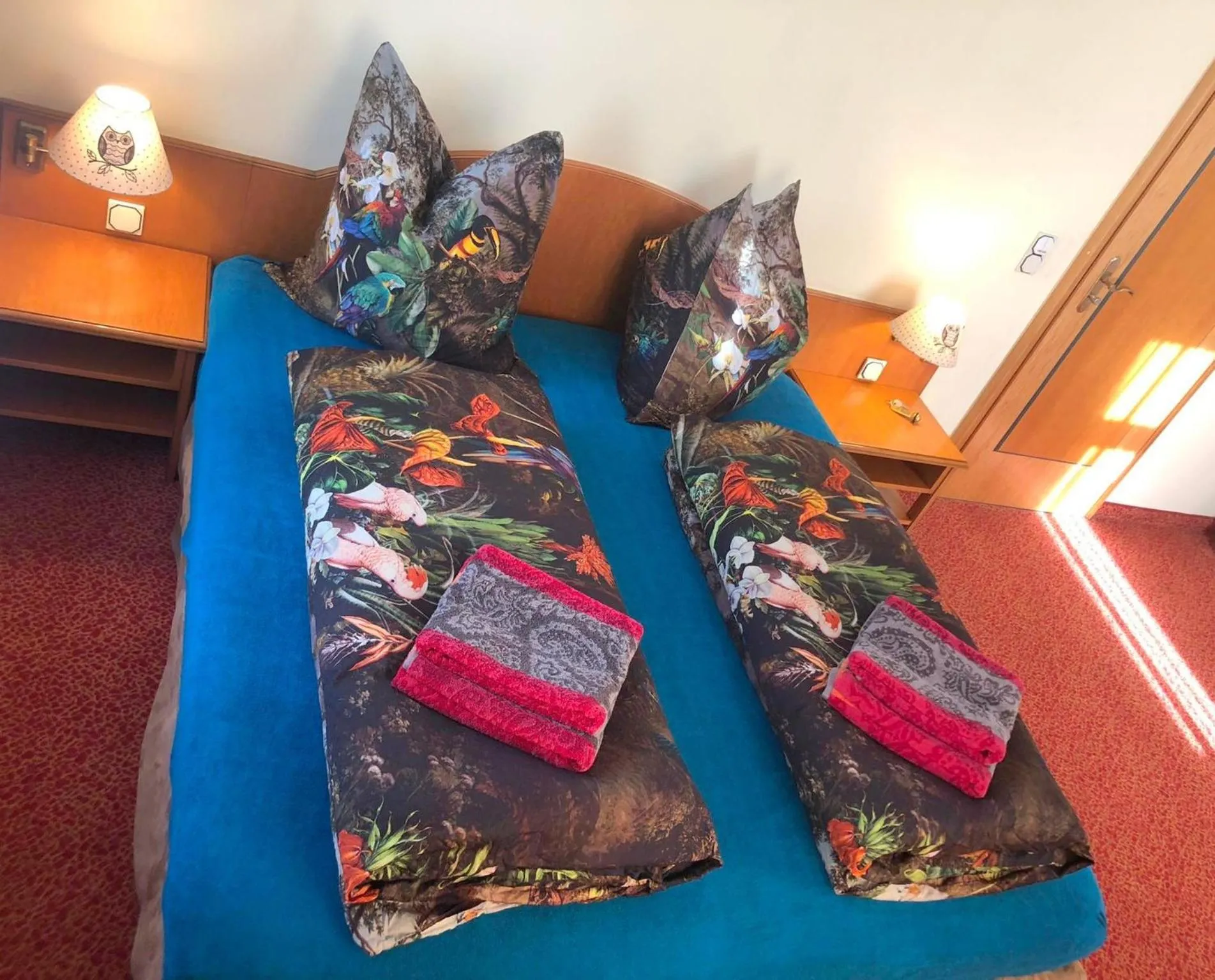 Bed in Hotel Eulenspiegel - Das Erlebnishotel in Riesa