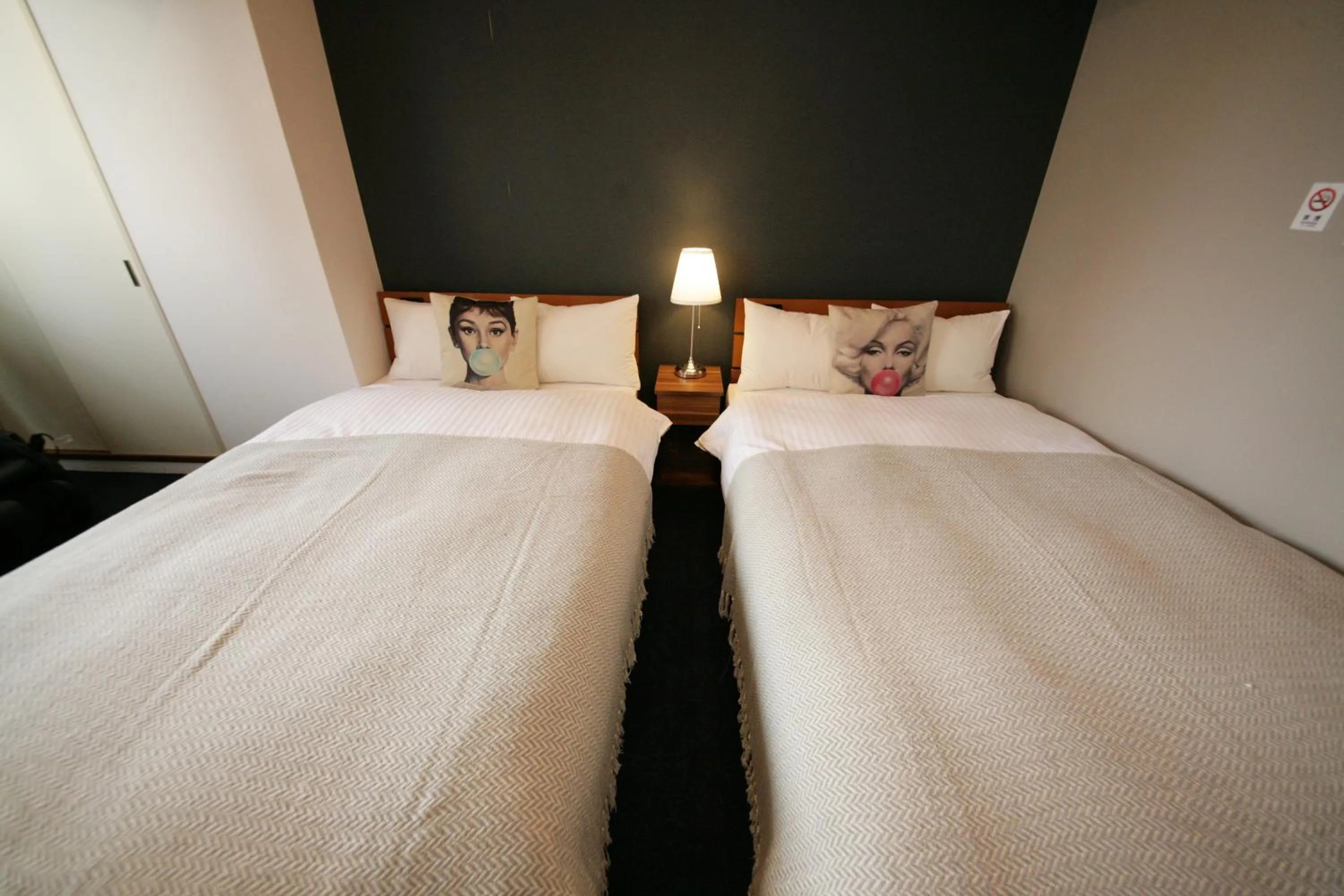 Photo of the whole room, Bed in ZONK HOTEL Nakasu