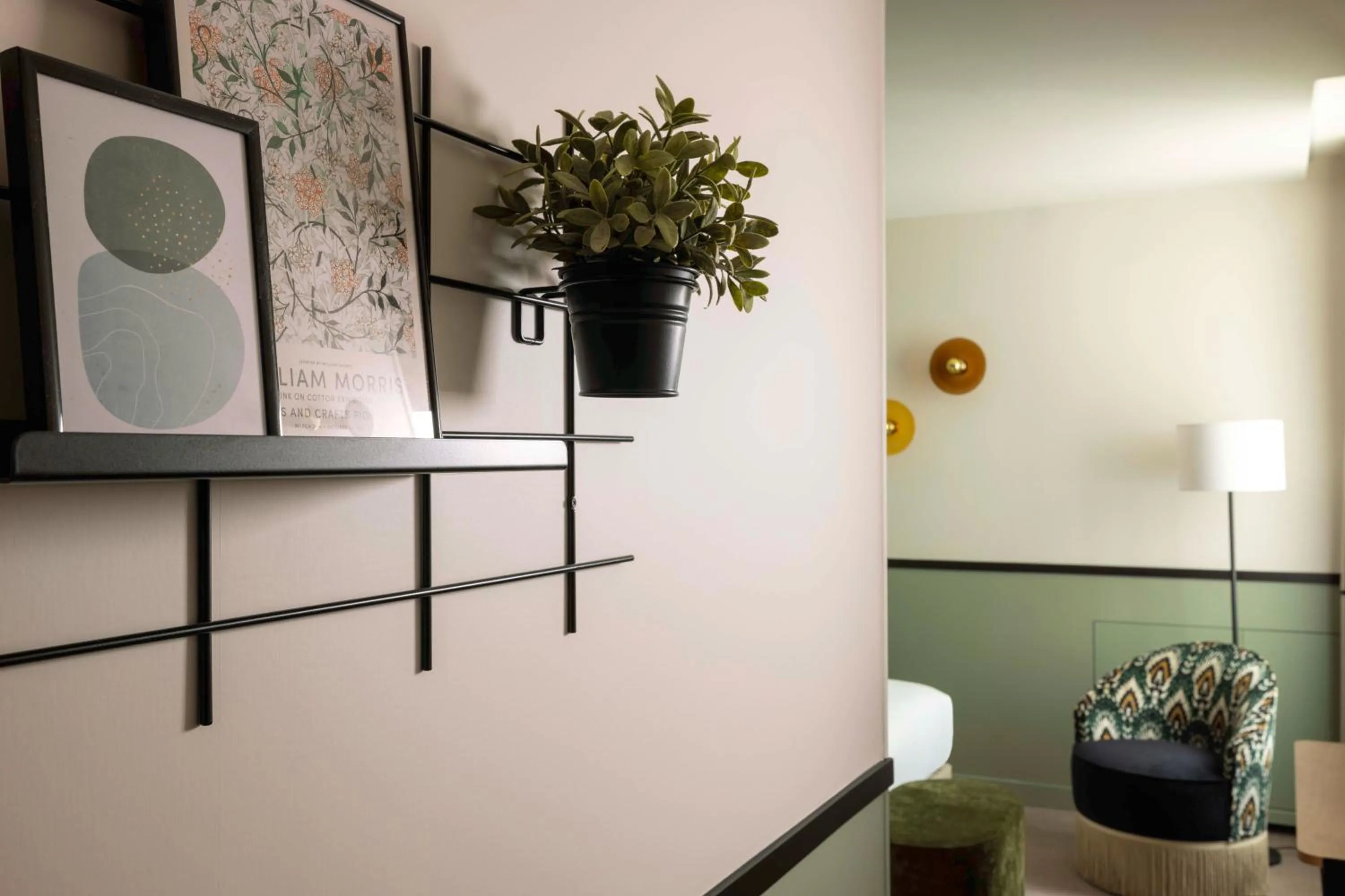 Decorative detail in Hotel Grand Coeur Latin