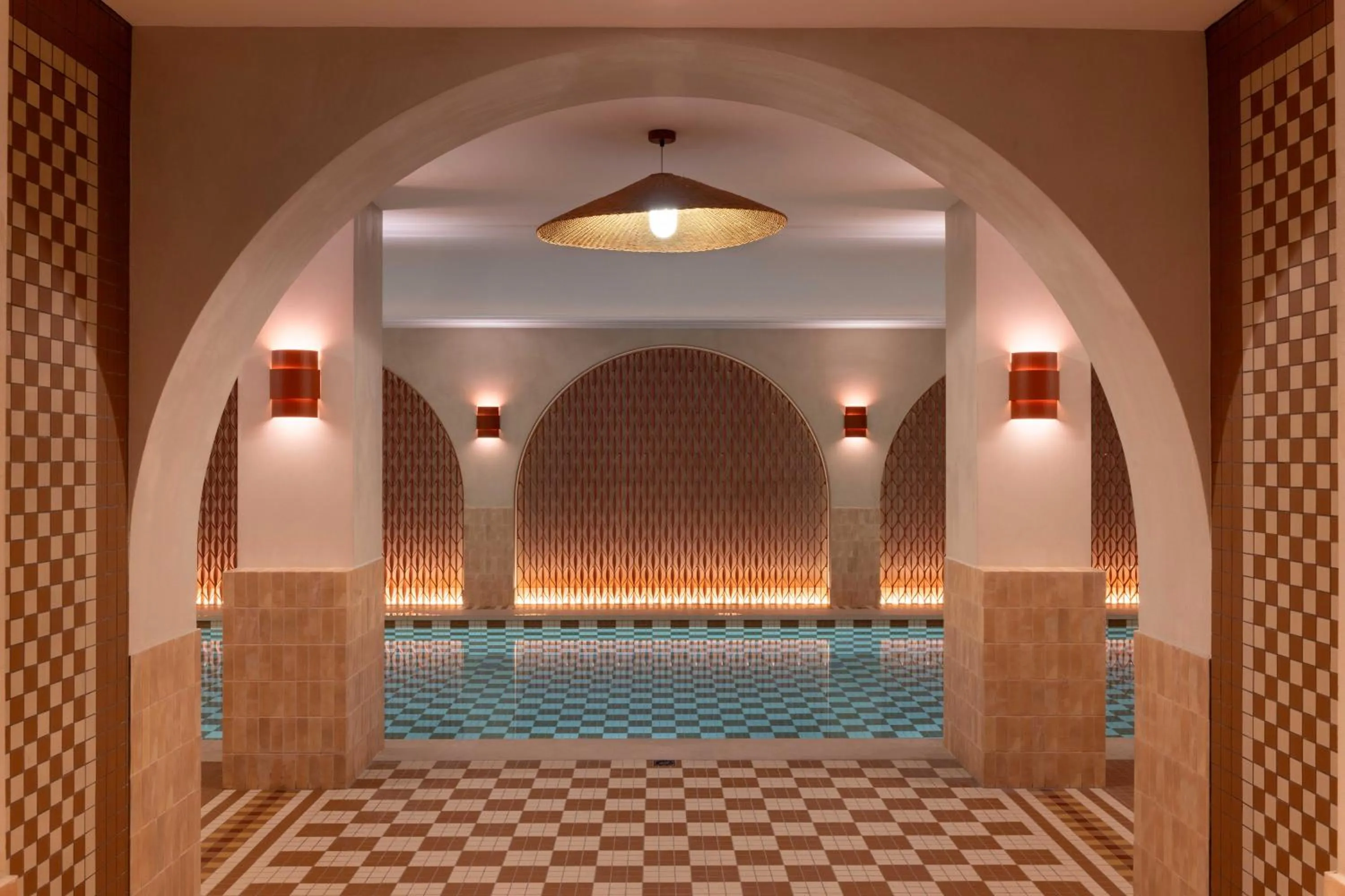 Swimming pool in Hotel Grand Coeur Latin