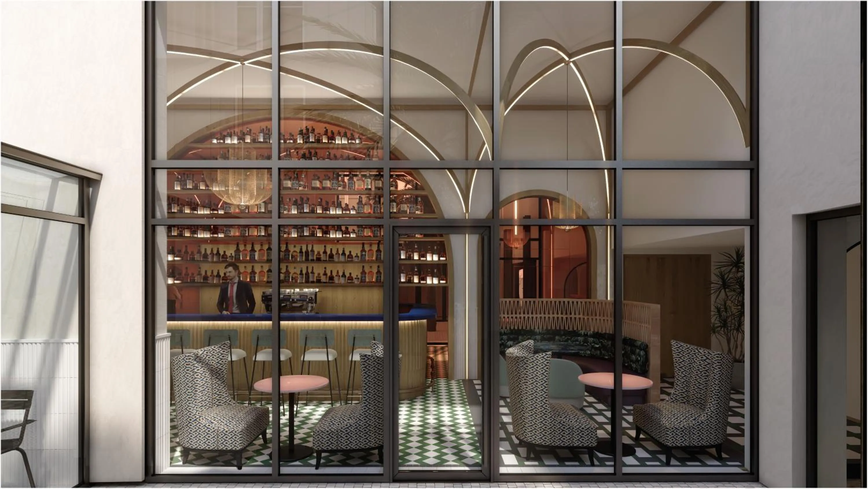 Lounge or bar in Hotel Grand Coeur Latin