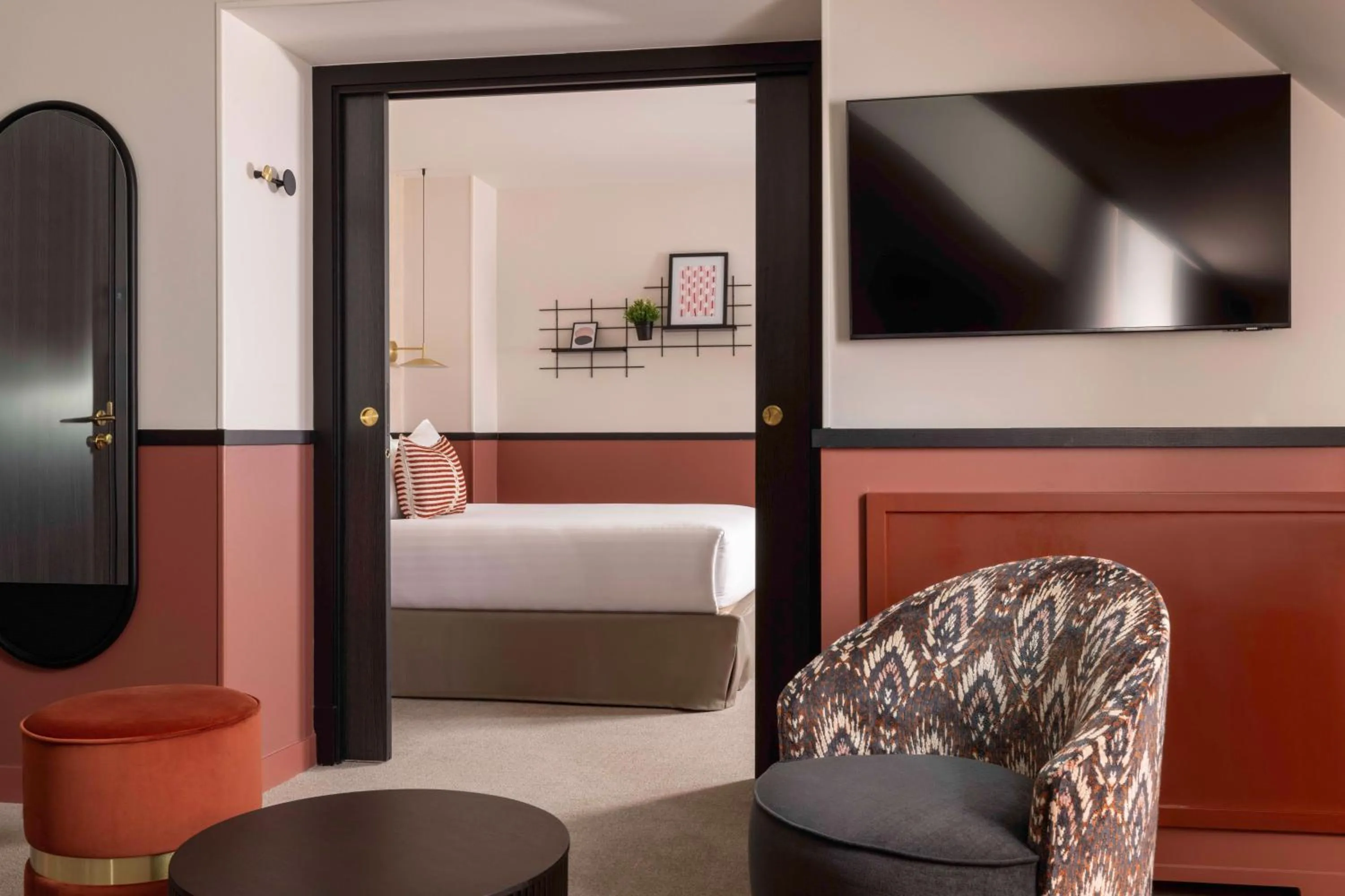 Bed in Hotel Grand Coeur Latin