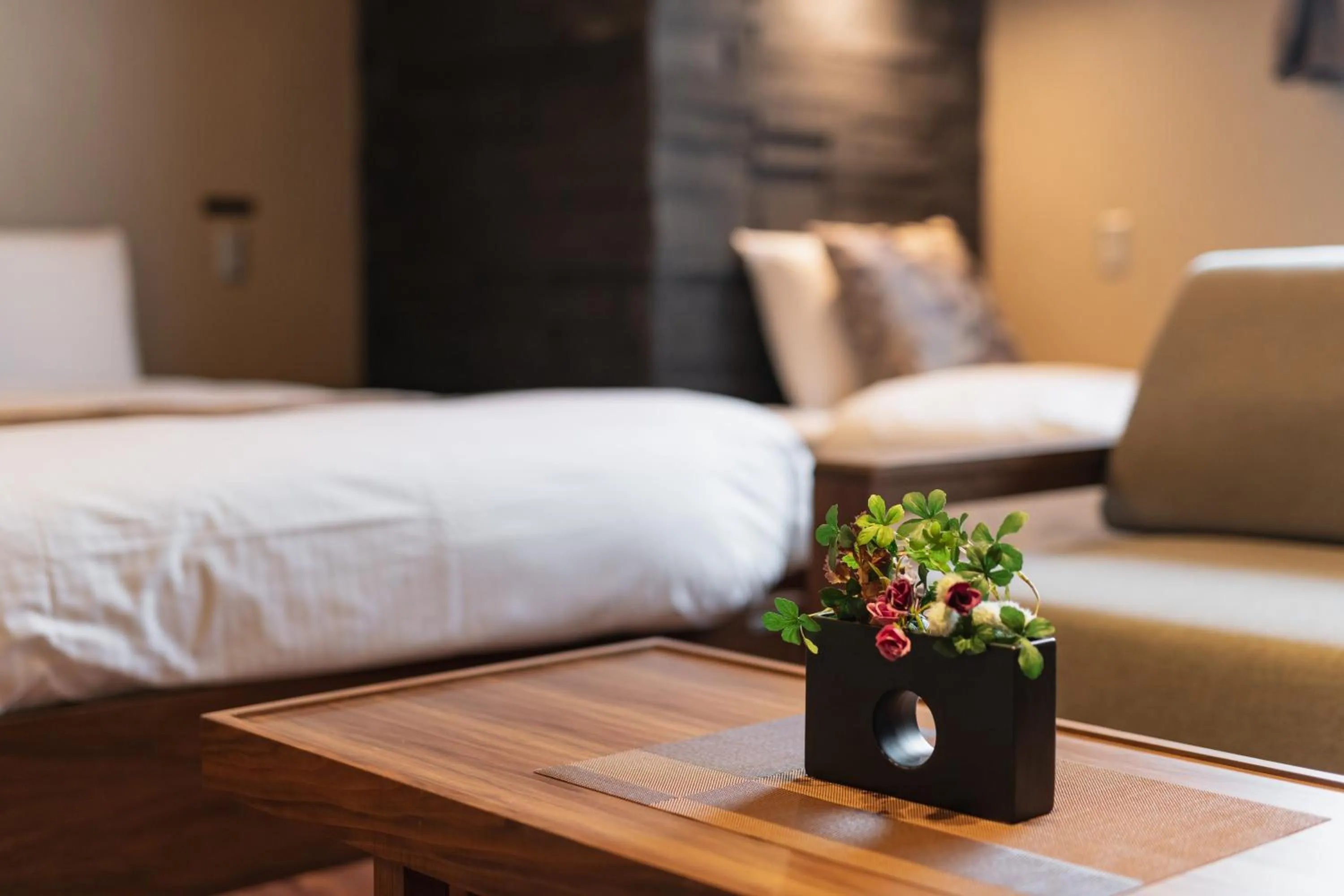 Decorative detail, Bed in GRAND BASE Beppu