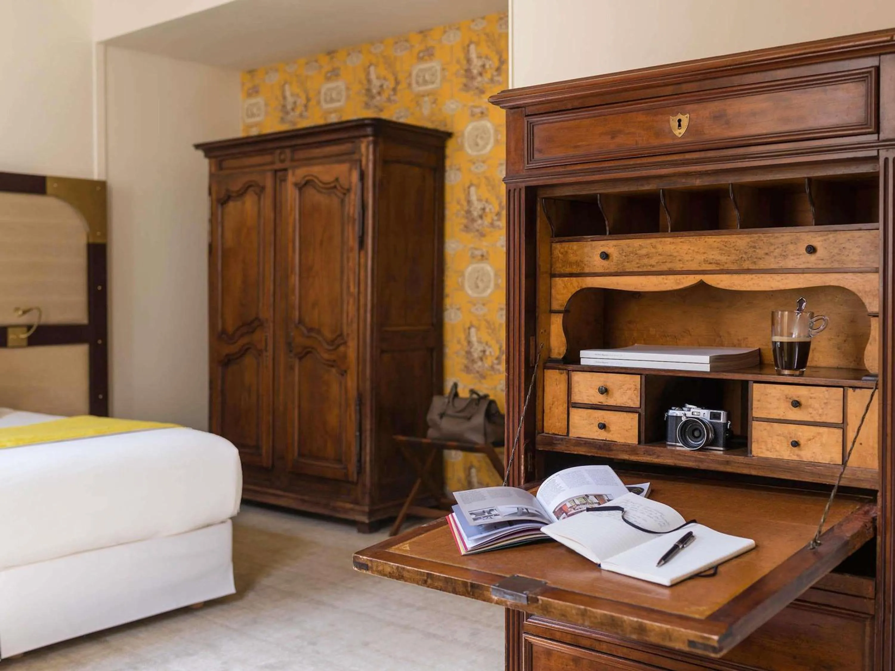 Bedroom, Bed in Grand Hotel Beauvau Marseille Vieux-Port - MGallery Collection