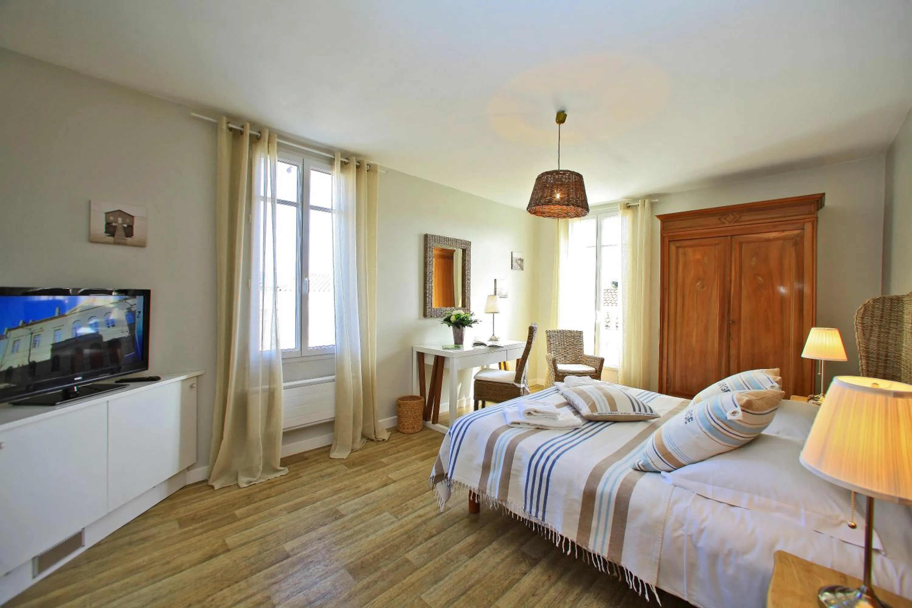 Photo of the whole room, Bed in Logis Hôtel La Chaize
