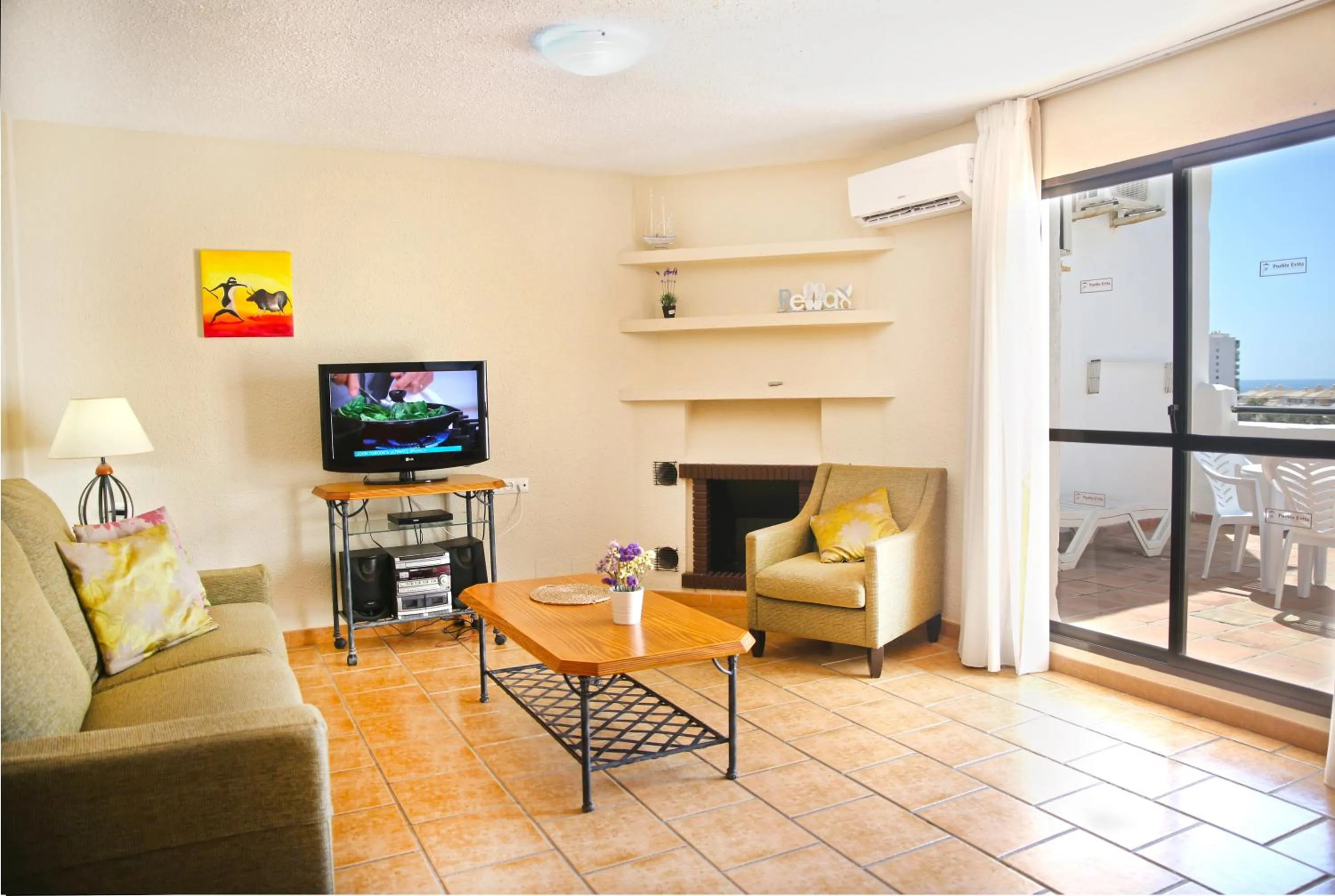 Living room in Pueblo Evita