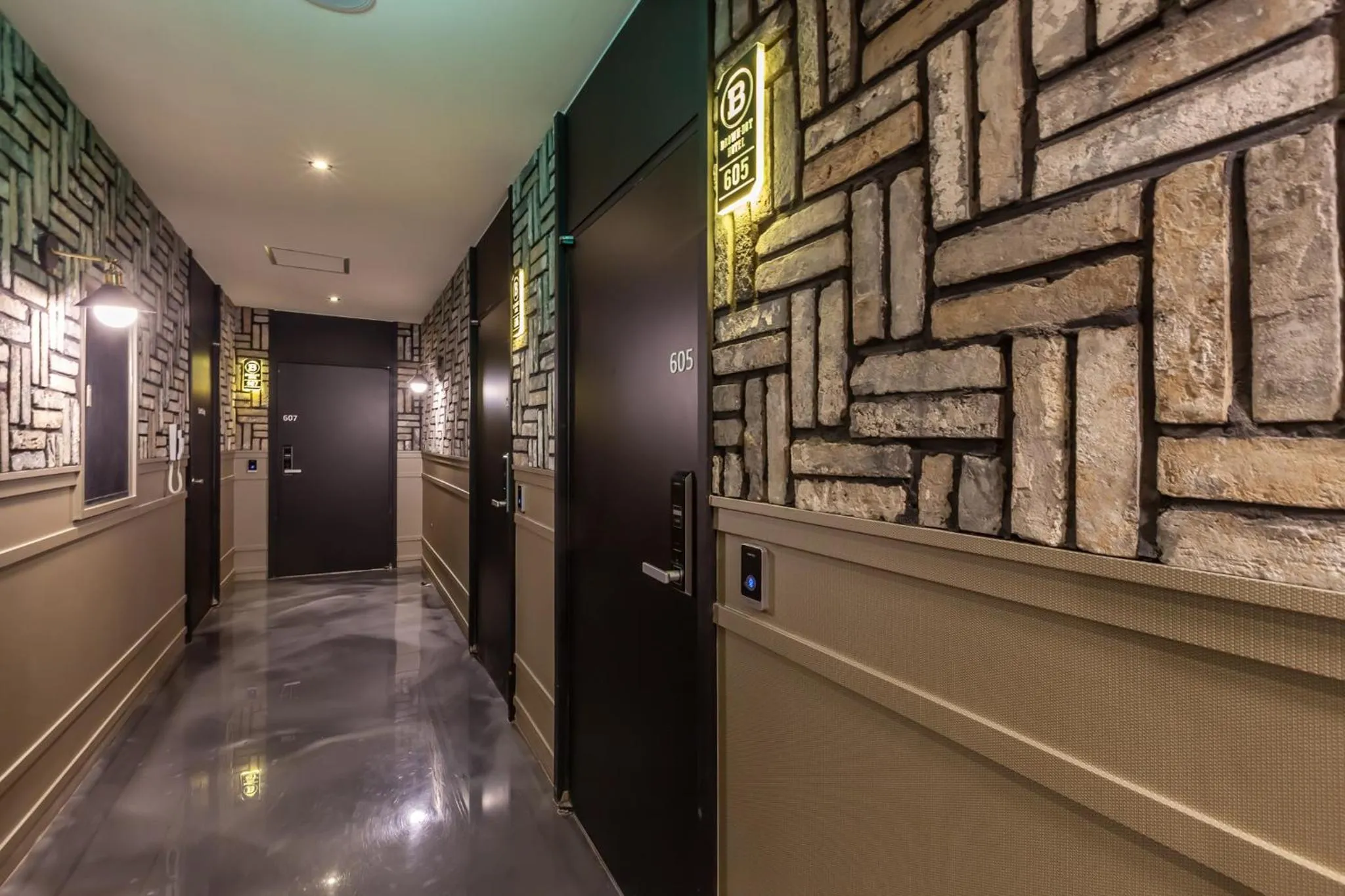 Property logo or sign in Beomil Brown Dot Hotel