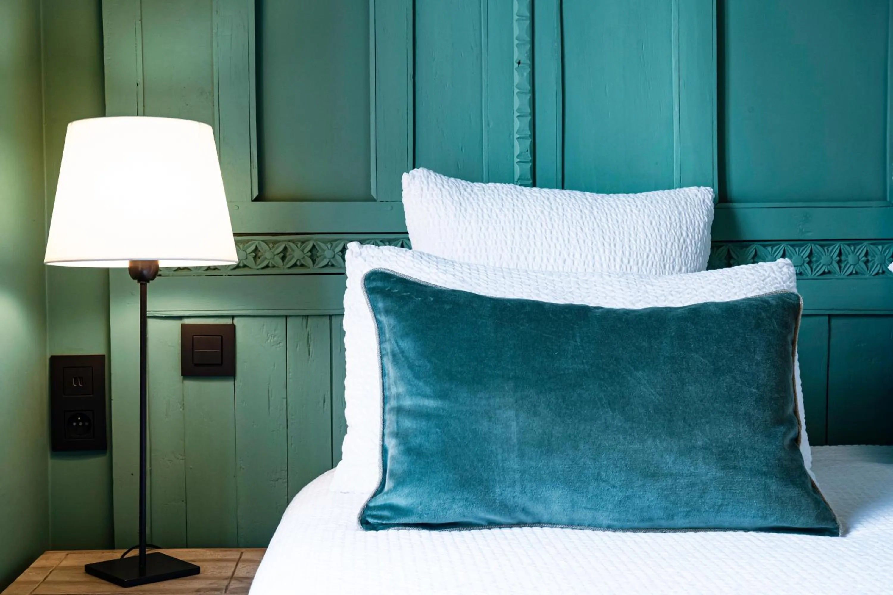 Bed in Hotel Villa Nicolo - Tour Eiffel