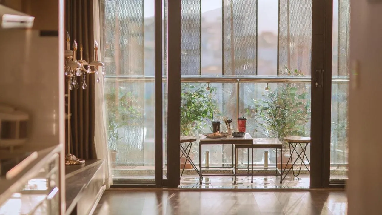 Balcony/Terrace in Full House Condotel - Căn hộ 606 Dalat Center