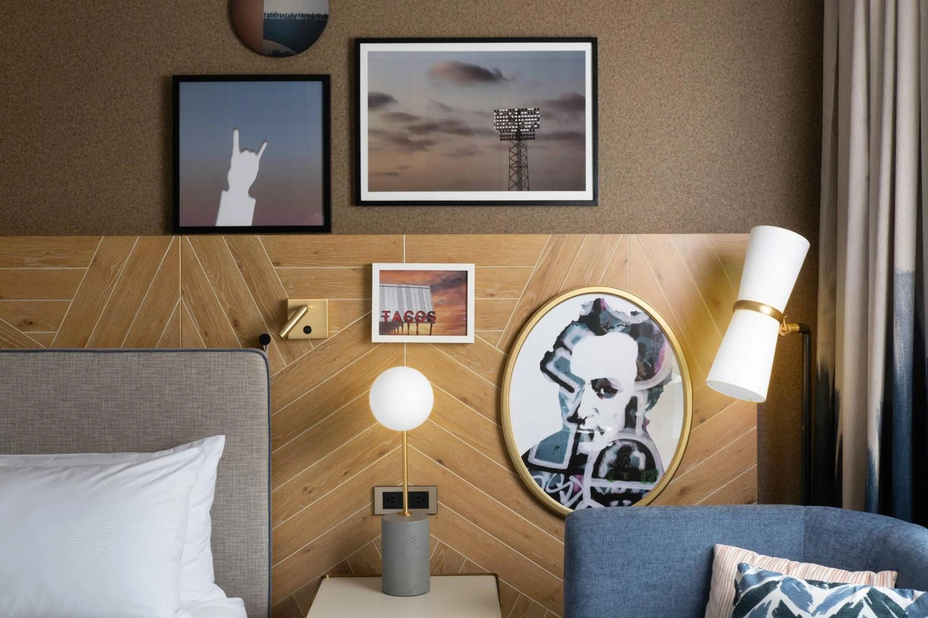 Photo of the whole room, Bed in The Otis Hotel Austin, Autograph Collection