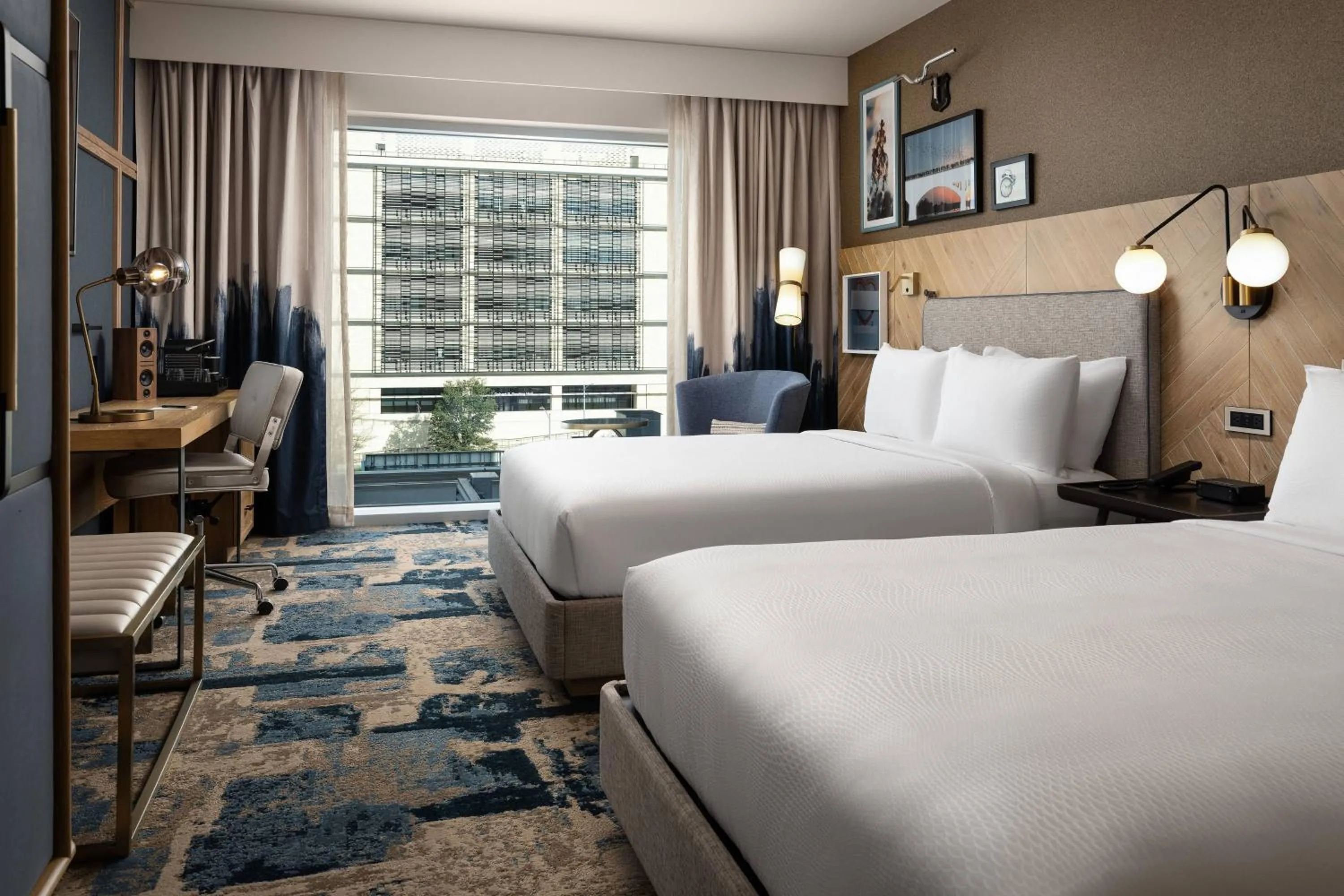 Photo of the whole room, Bed in The Otis Hotel Austin, Autograph Collection