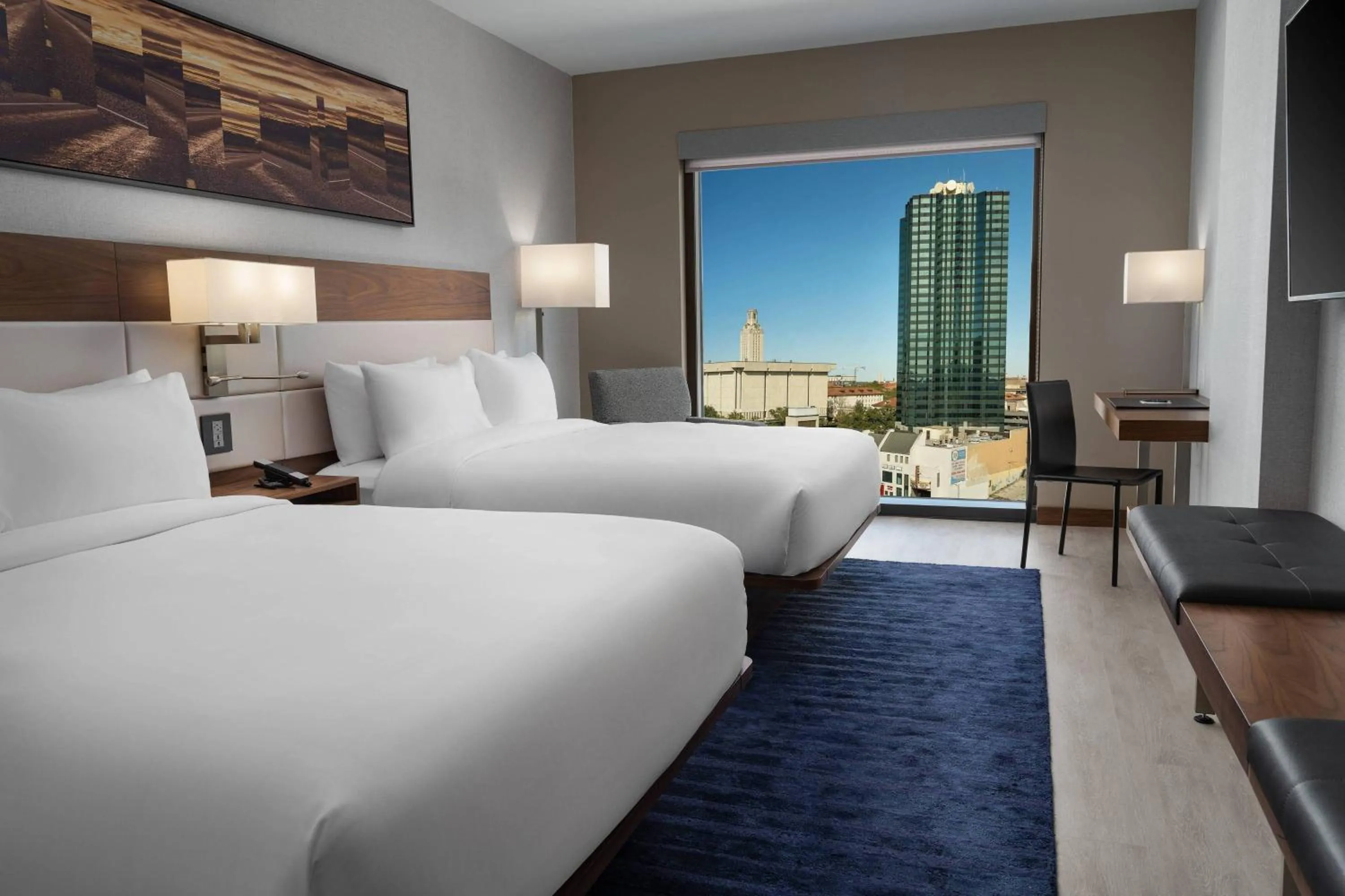 Photo of the whole room, Bed in AC Hotel by Marriott Austin-University