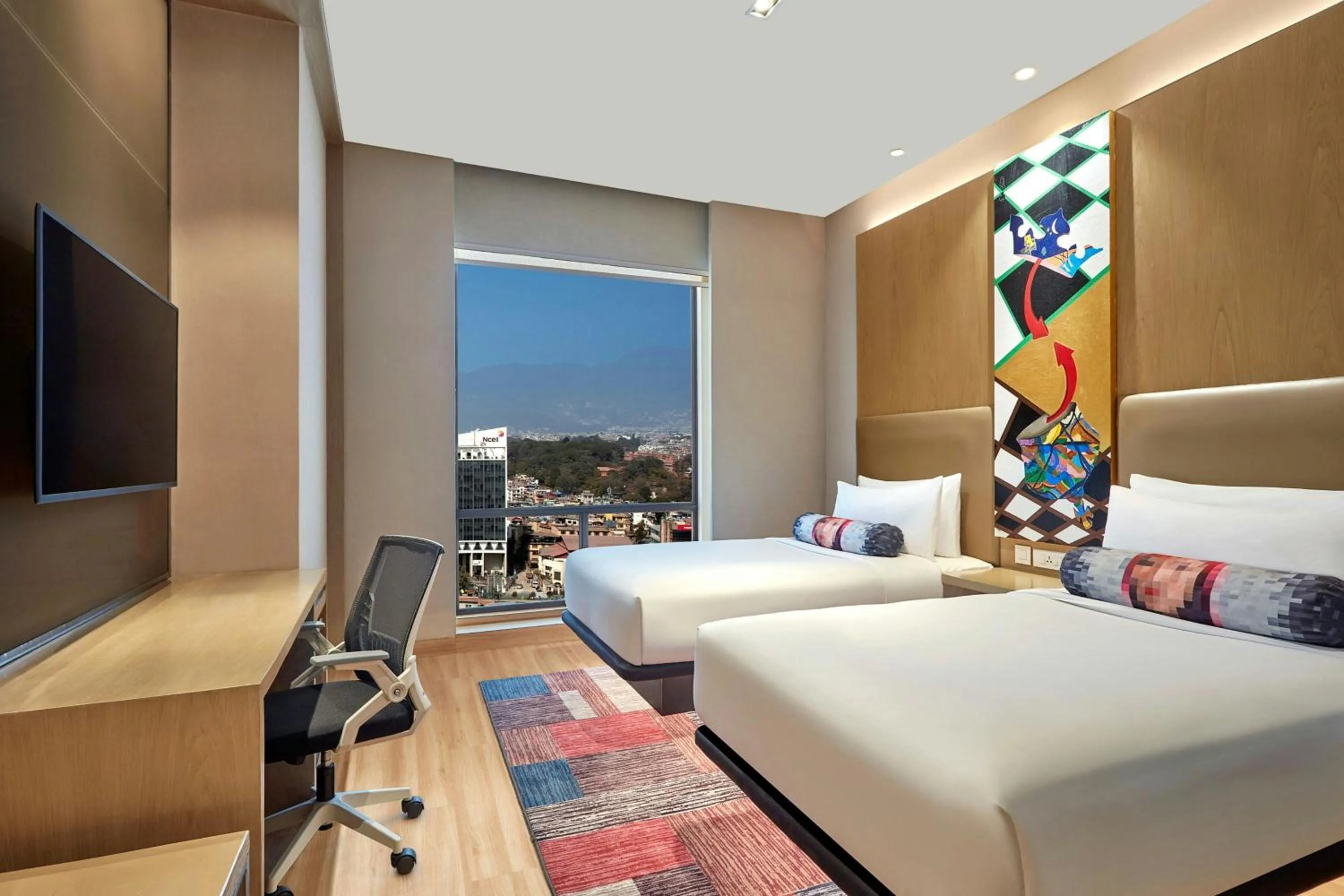 Photo of the whole room, Bed in Aloft Kathmandu Thamel