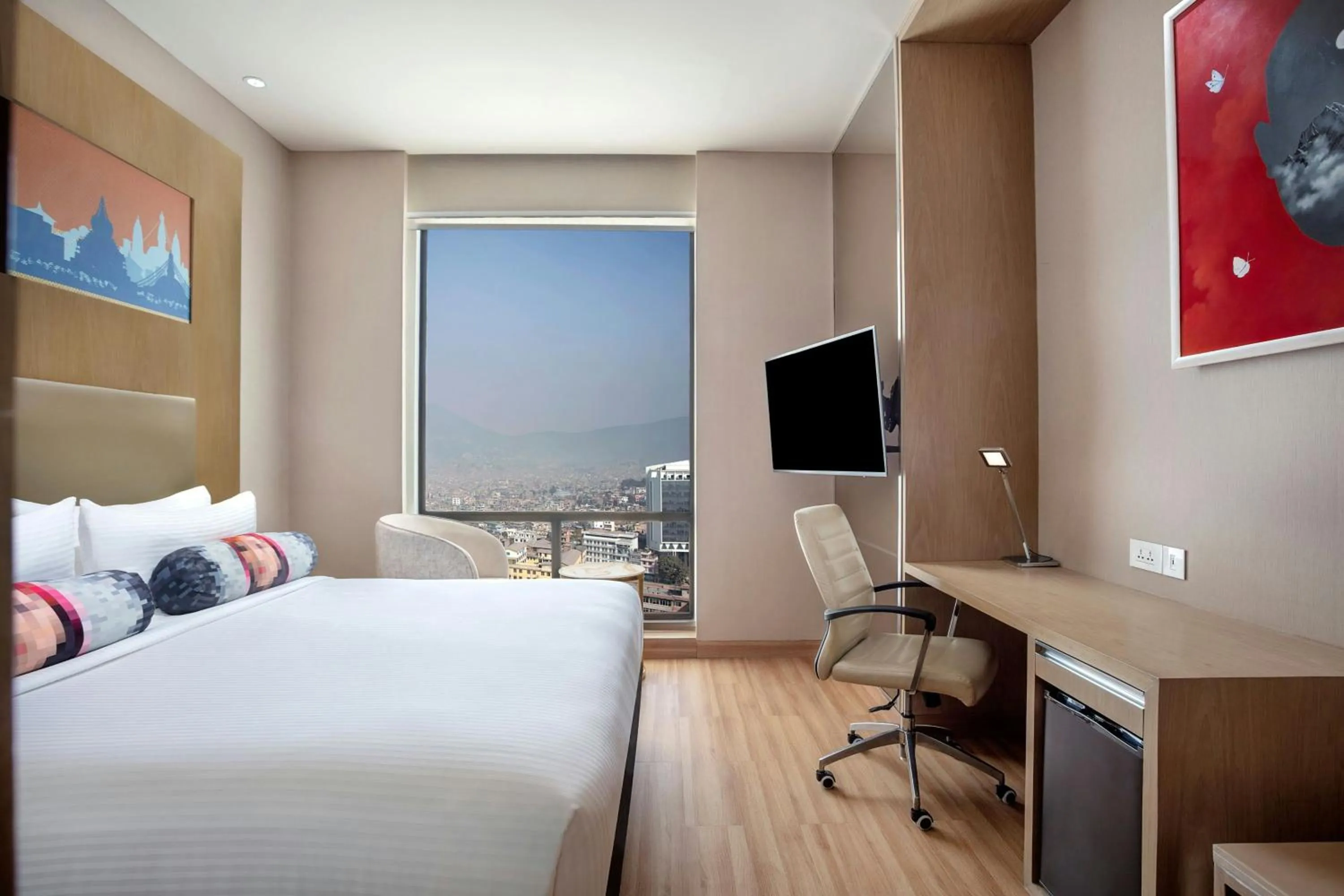 Photo of the whole room, Bed in Aloft Kathmandu Thamel