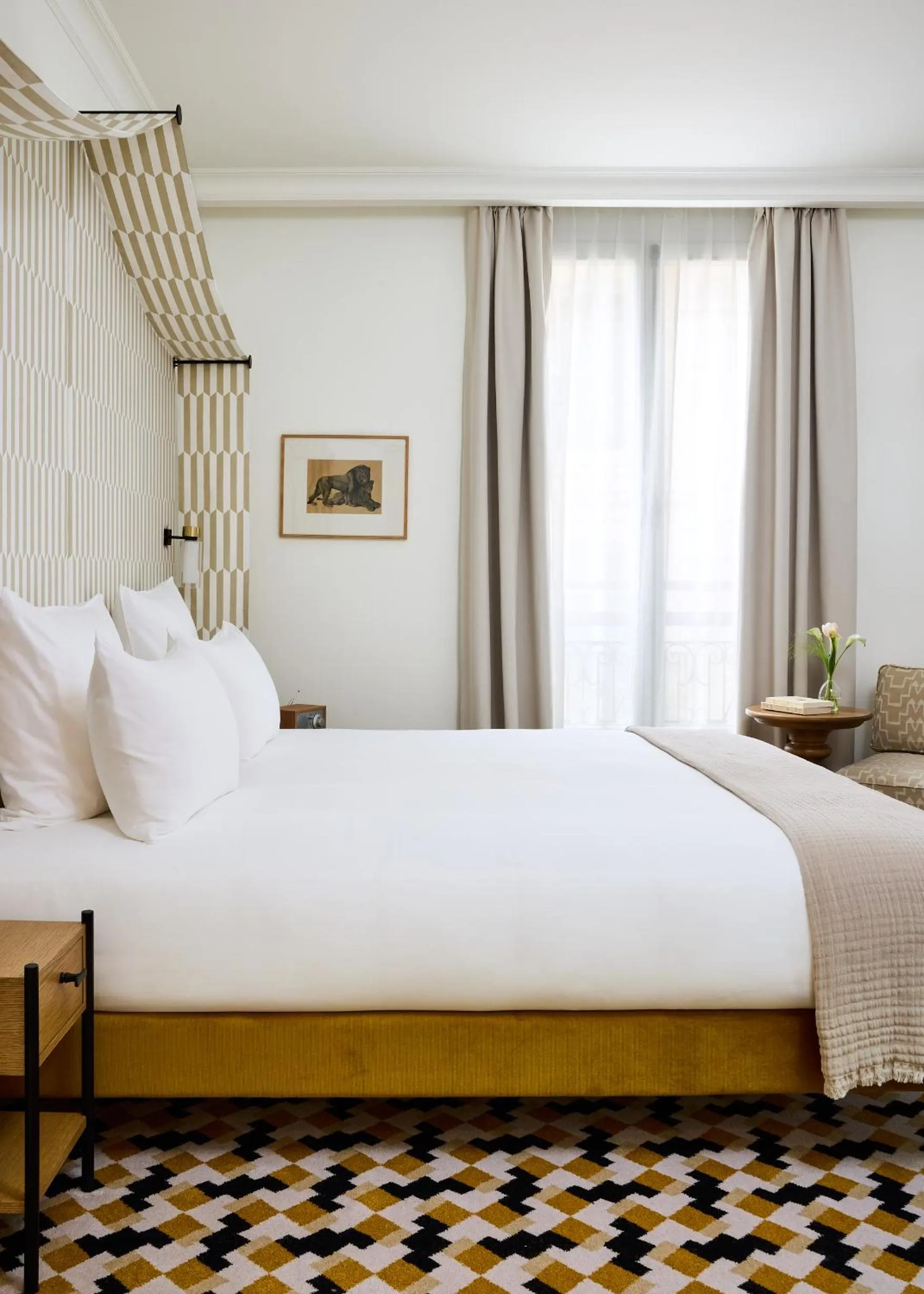 Bedroom, Bed in Hôtel Noucha