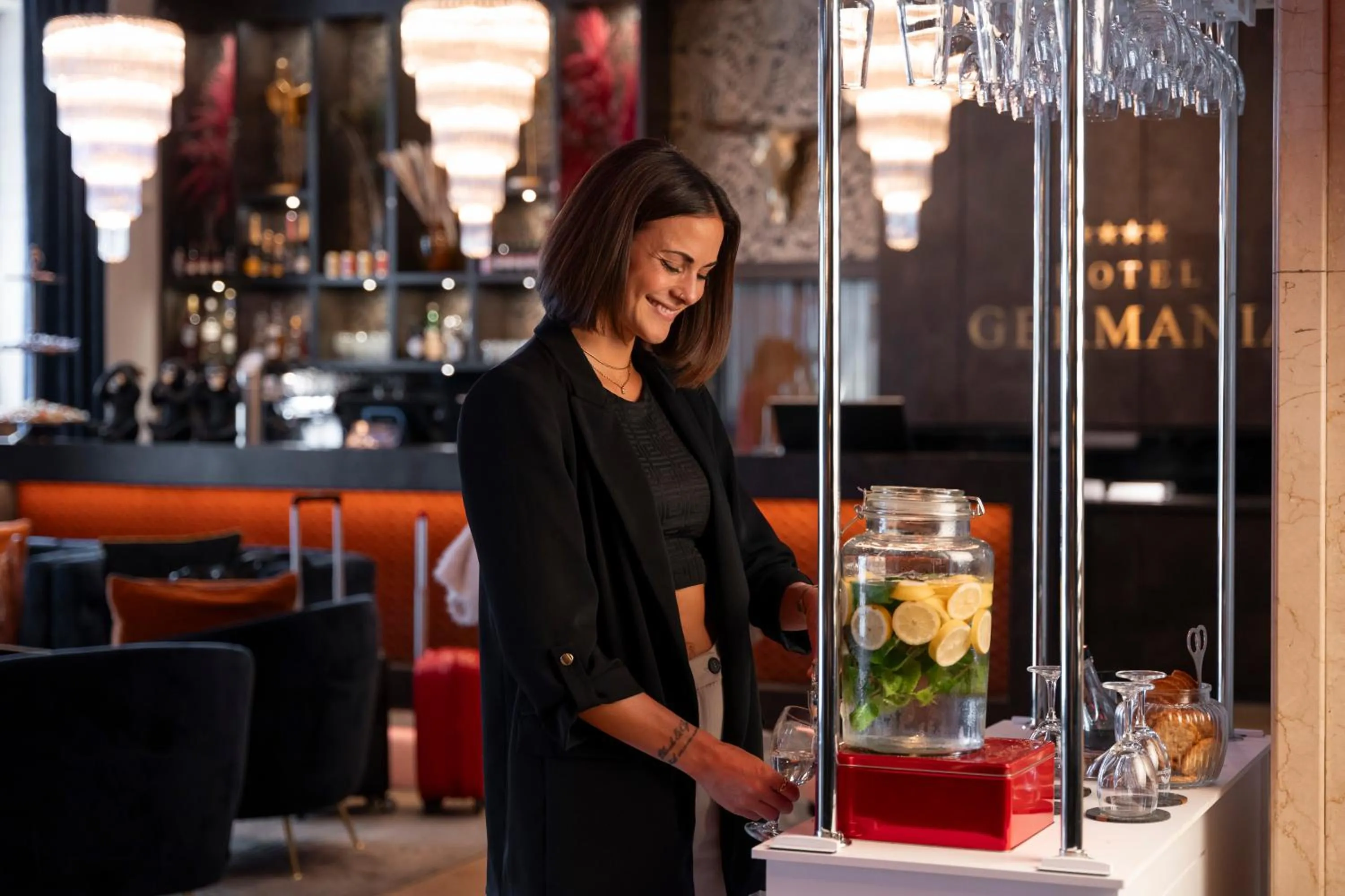 Lobby or reception in Boutique Hotel Germania